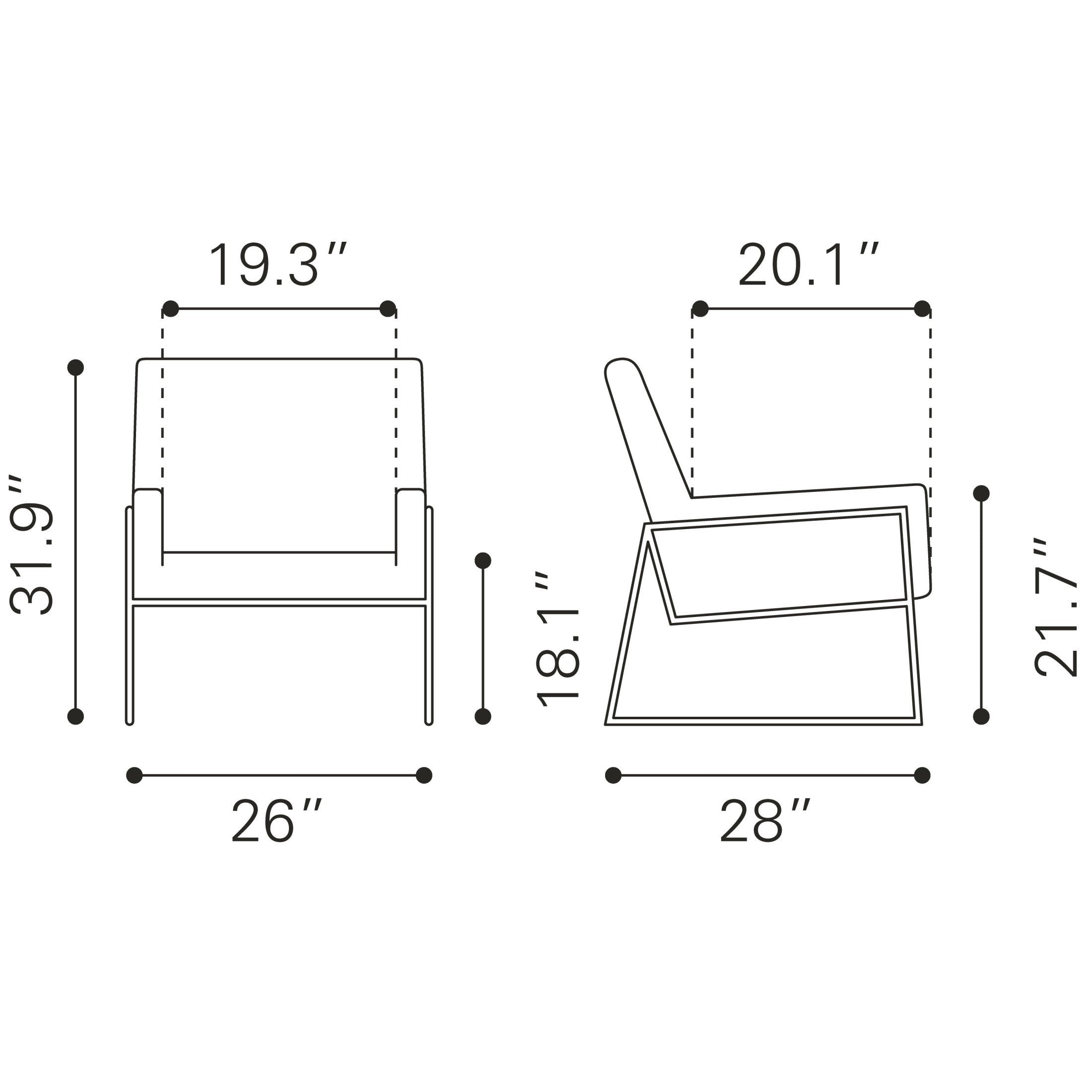 New York Accent Chair Olive Green