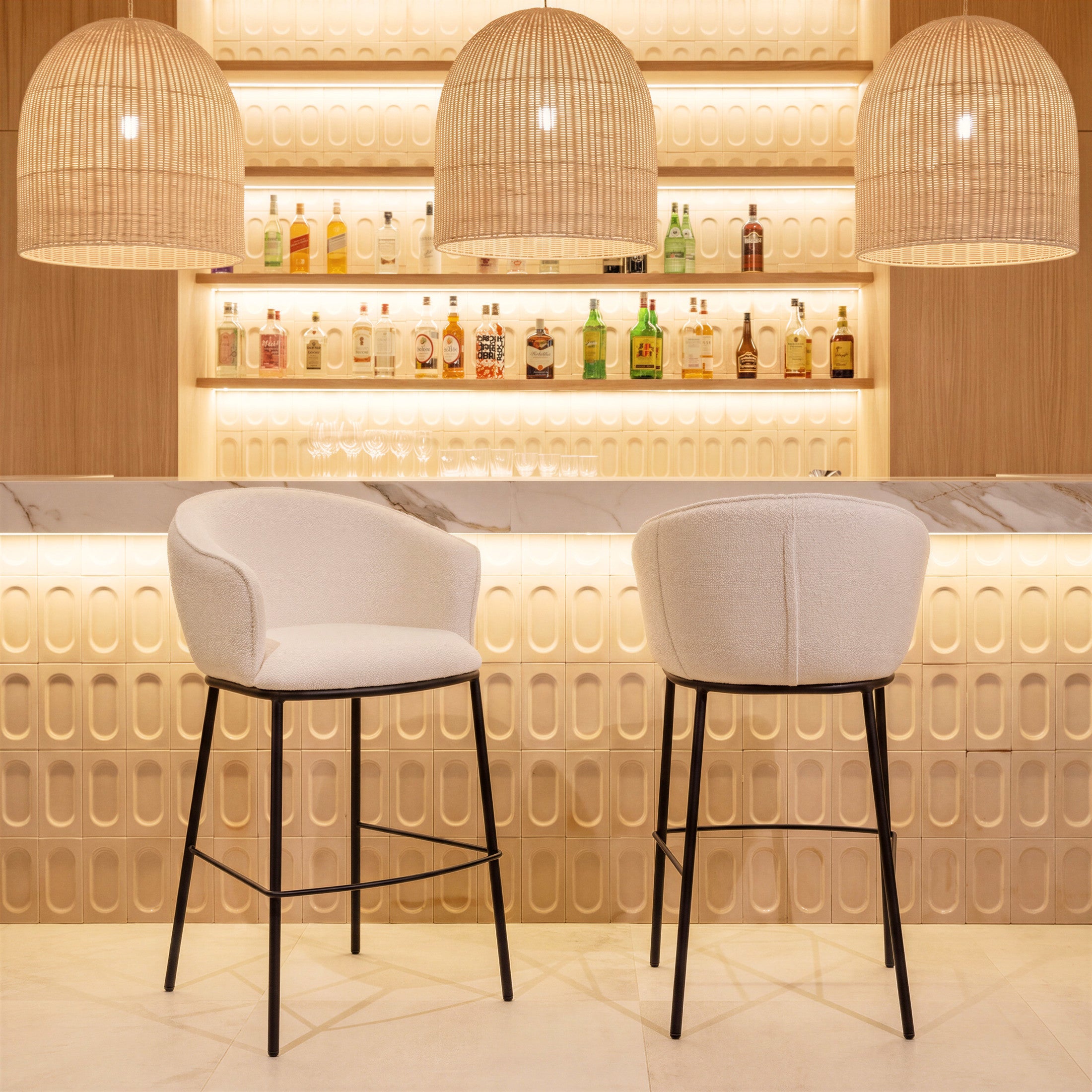 Essen Barstool Ivory