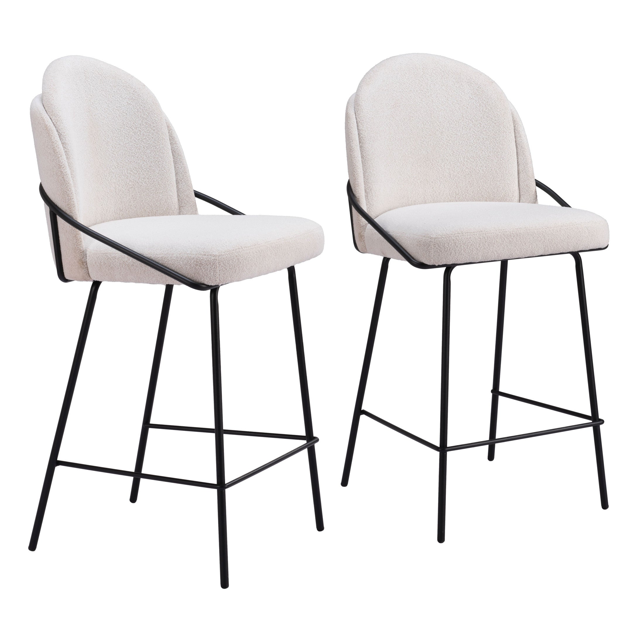 Jambi Counter Stool (Set of 2) Ivory