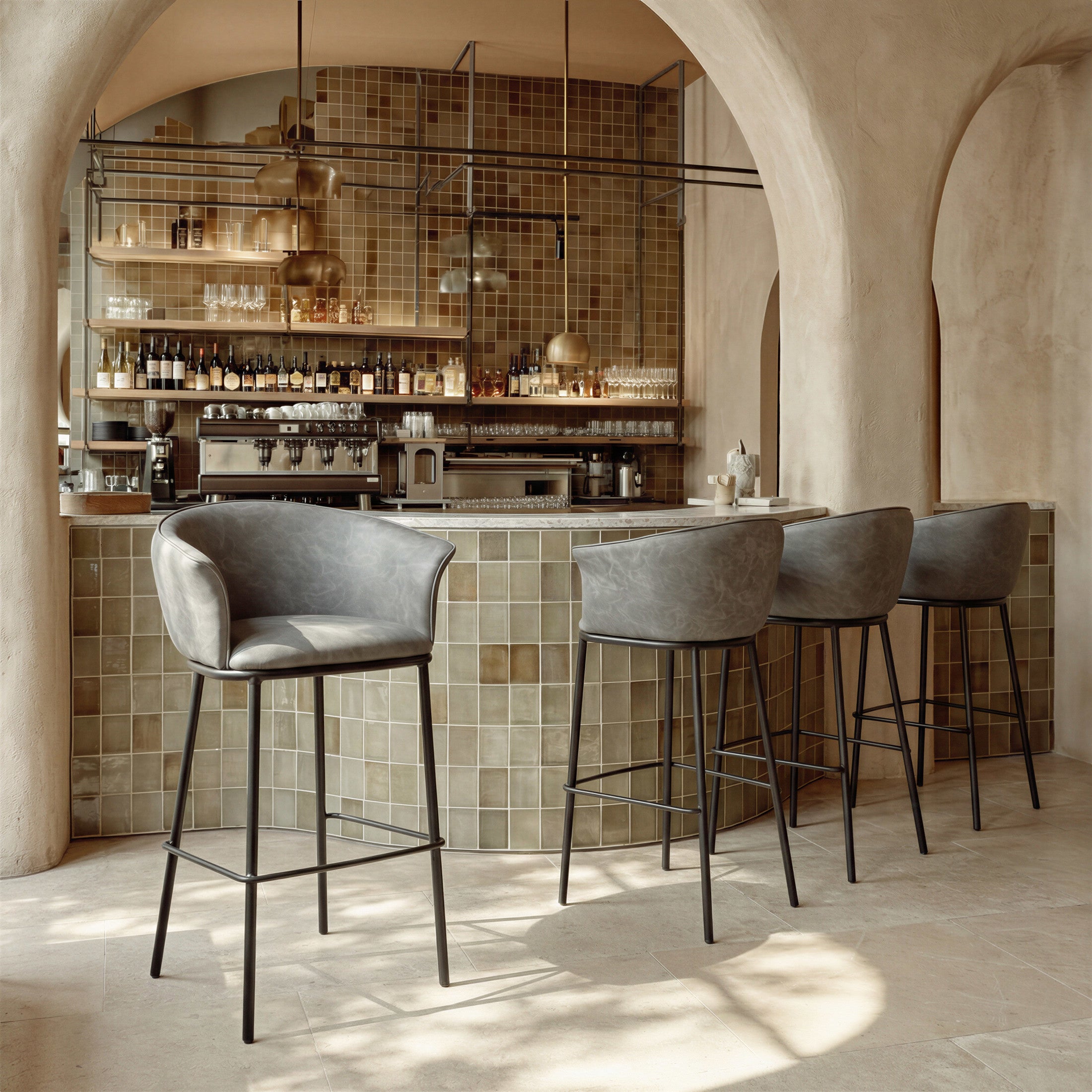 Garston Barstool Gray