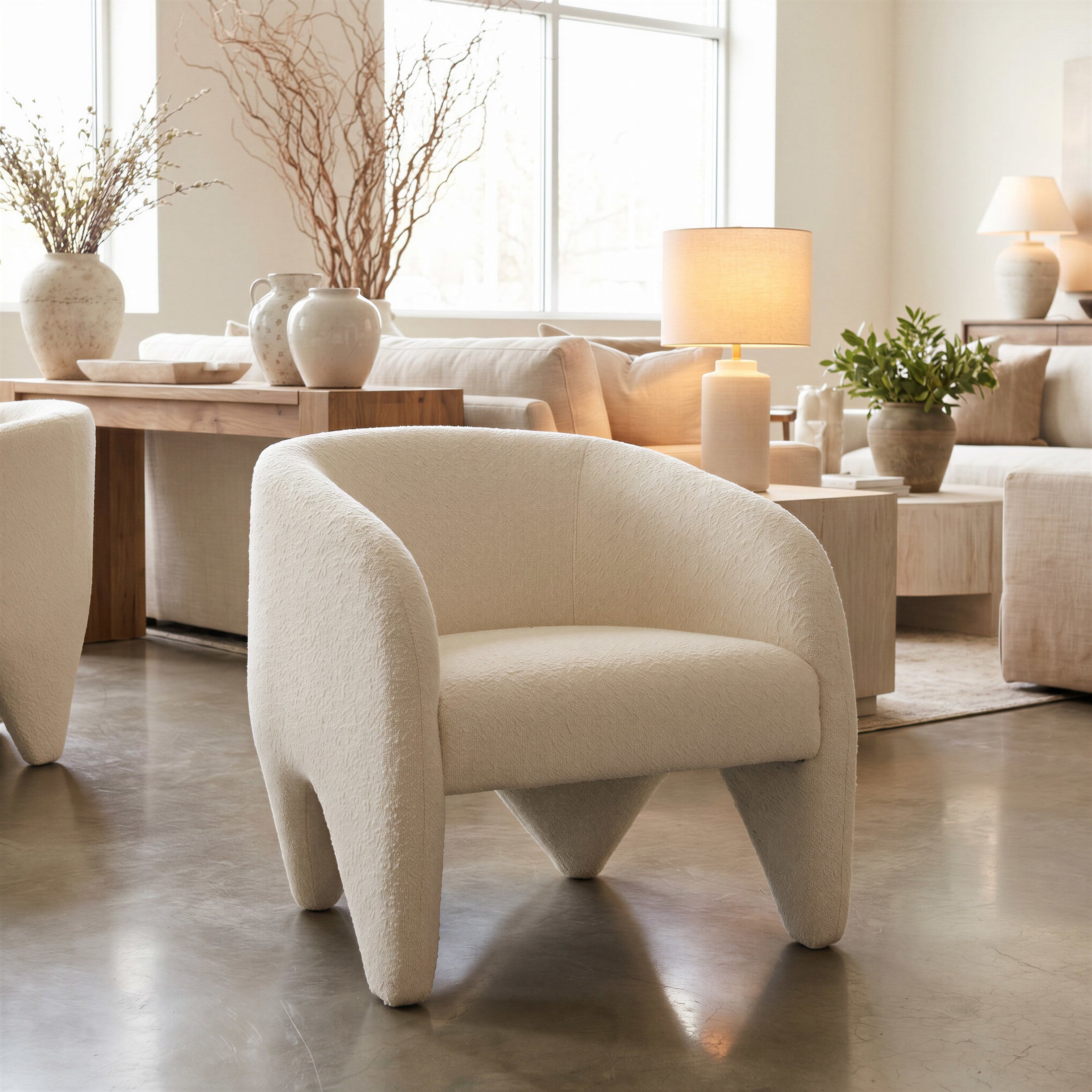 Lopta Accent Chair White