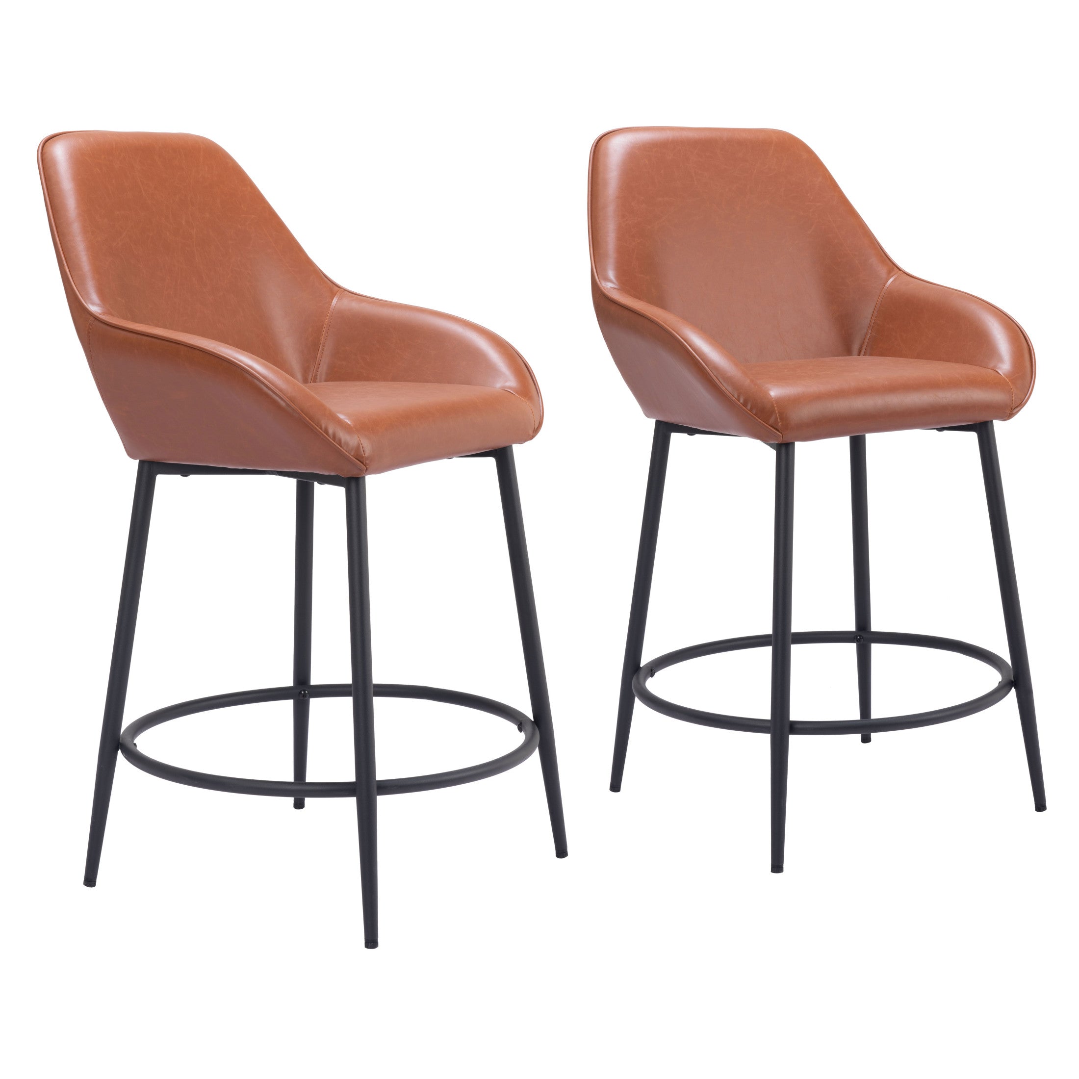 Vila Counter Stool (Set of 2) Brown
