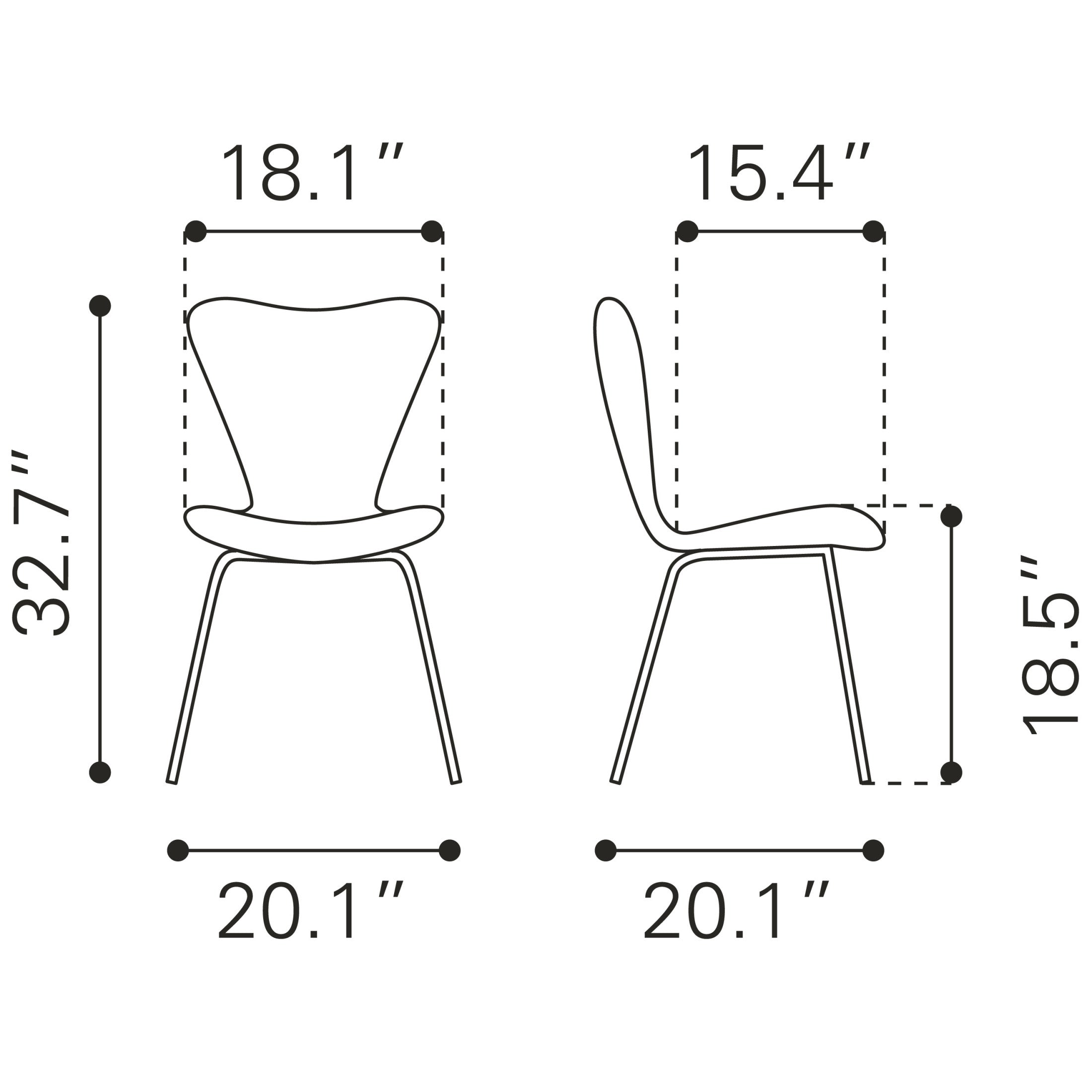 Thibideaux Dining Chair (Set of 2) Ivory