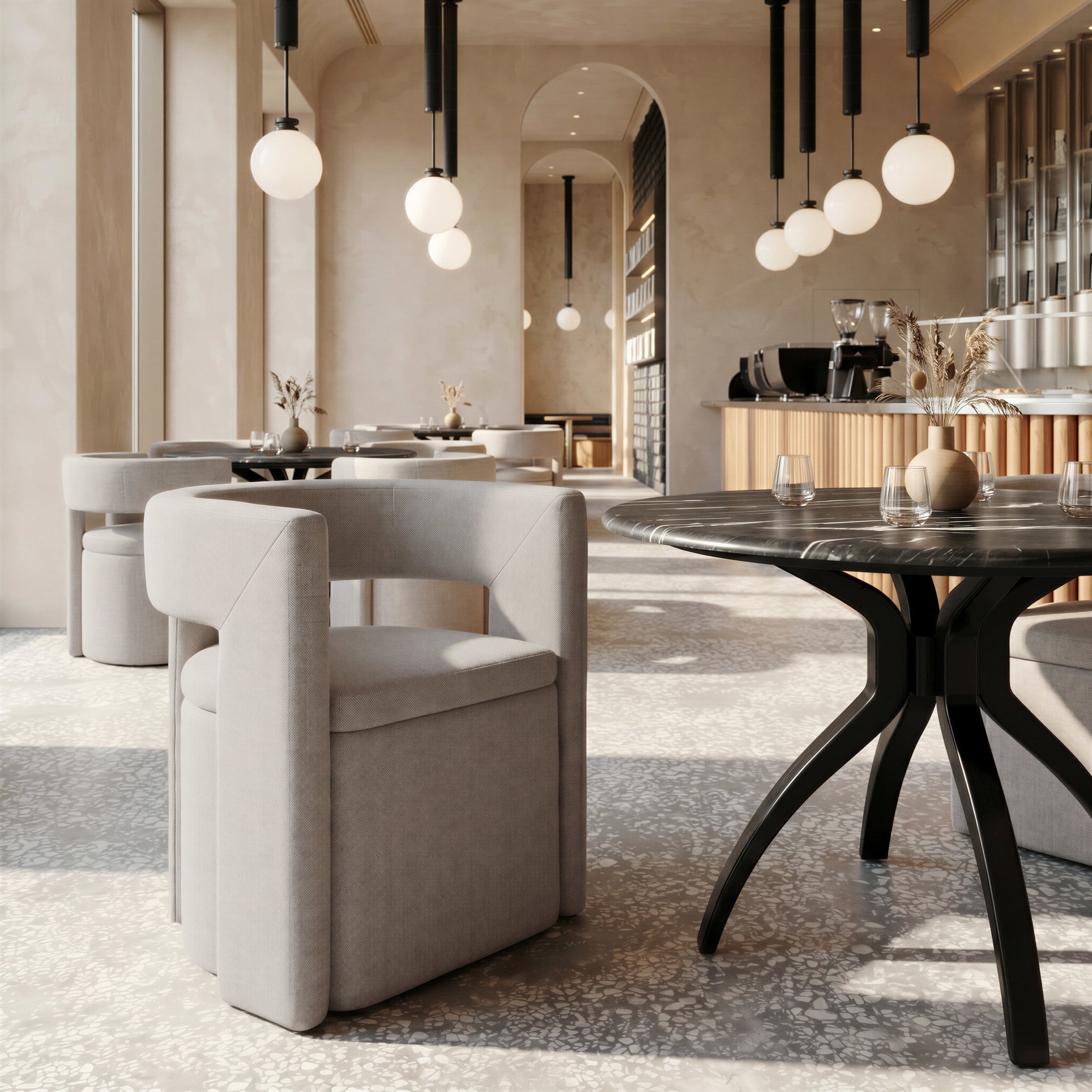 Papua Dining Chair Gray