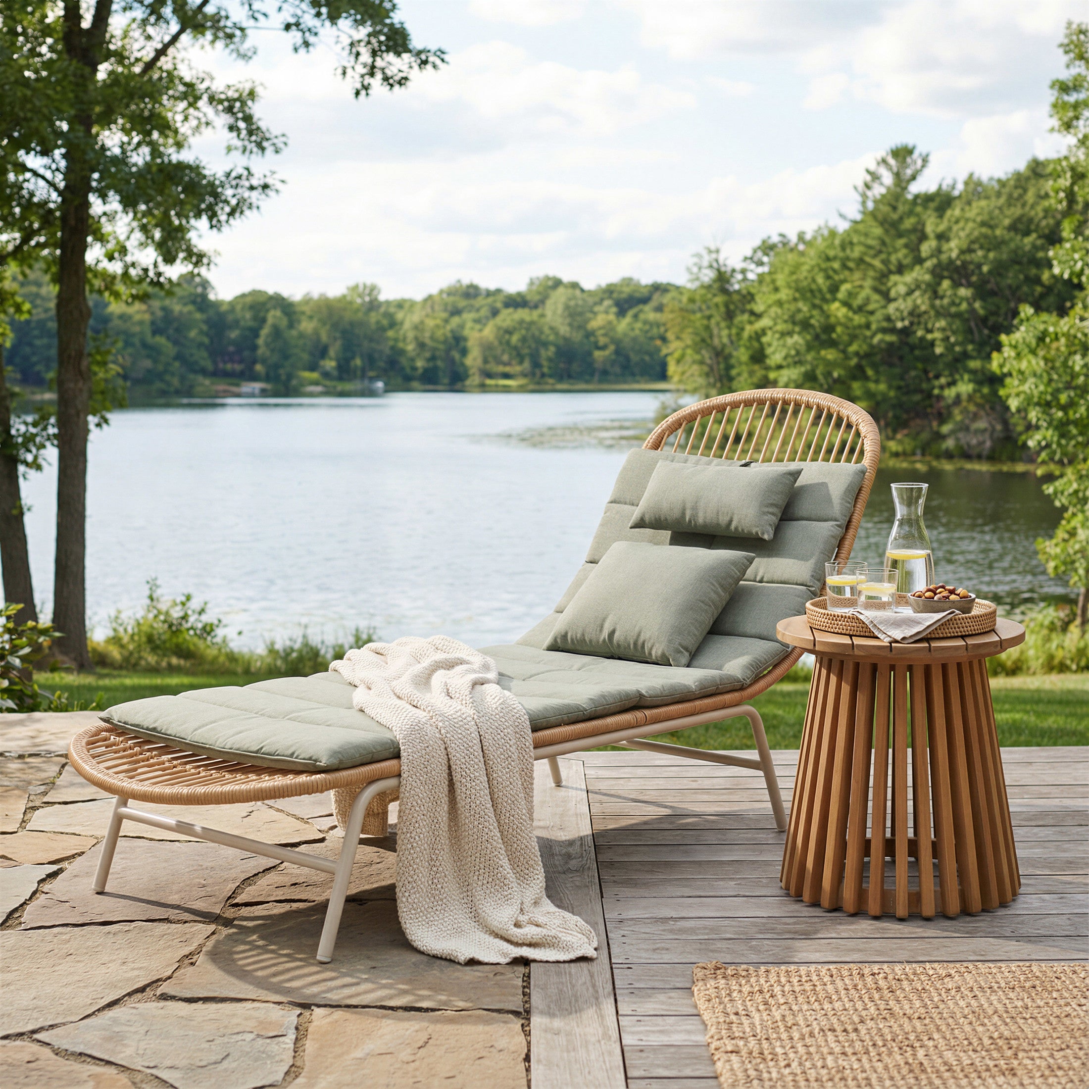 Skim Chaise Lounge Multicolor