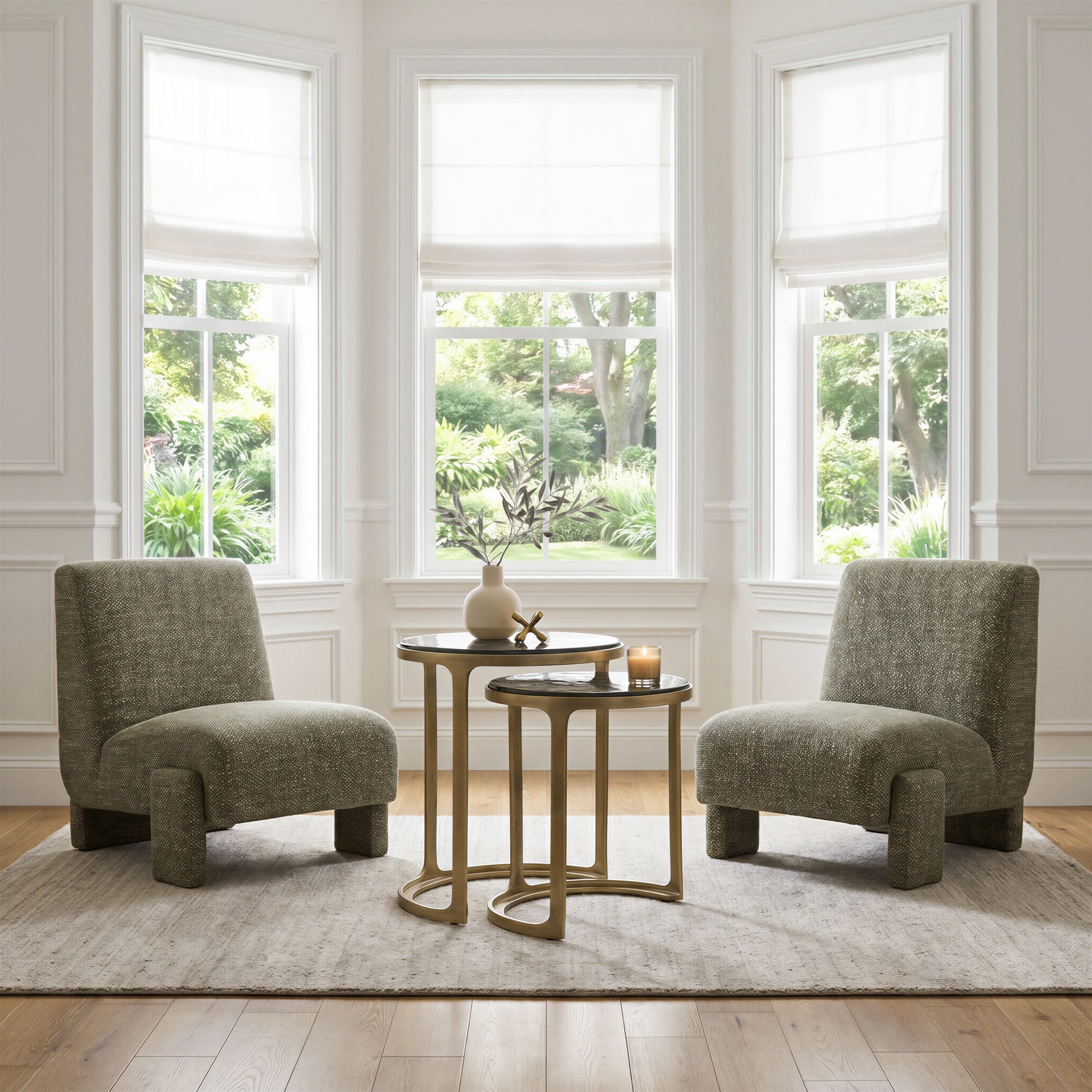 Tessa Nesting Tables (2-Piece) Brass