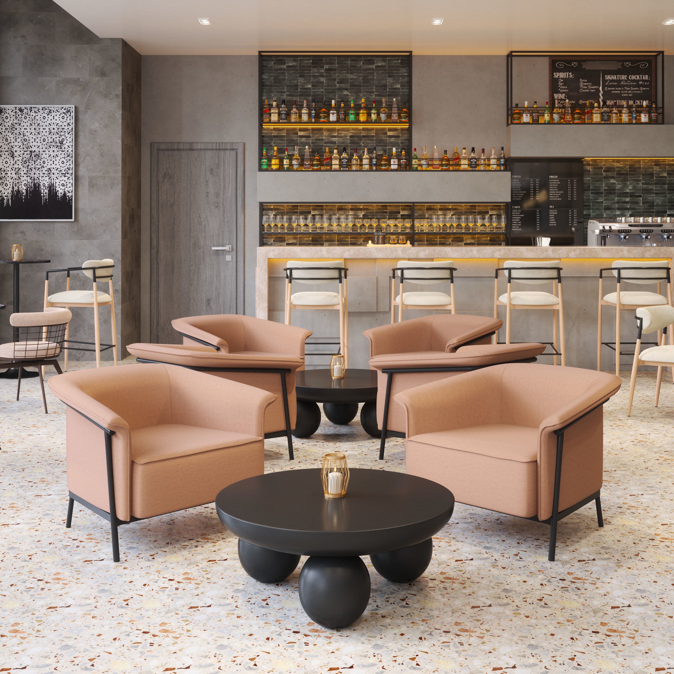 Burry Accent Chair Tan