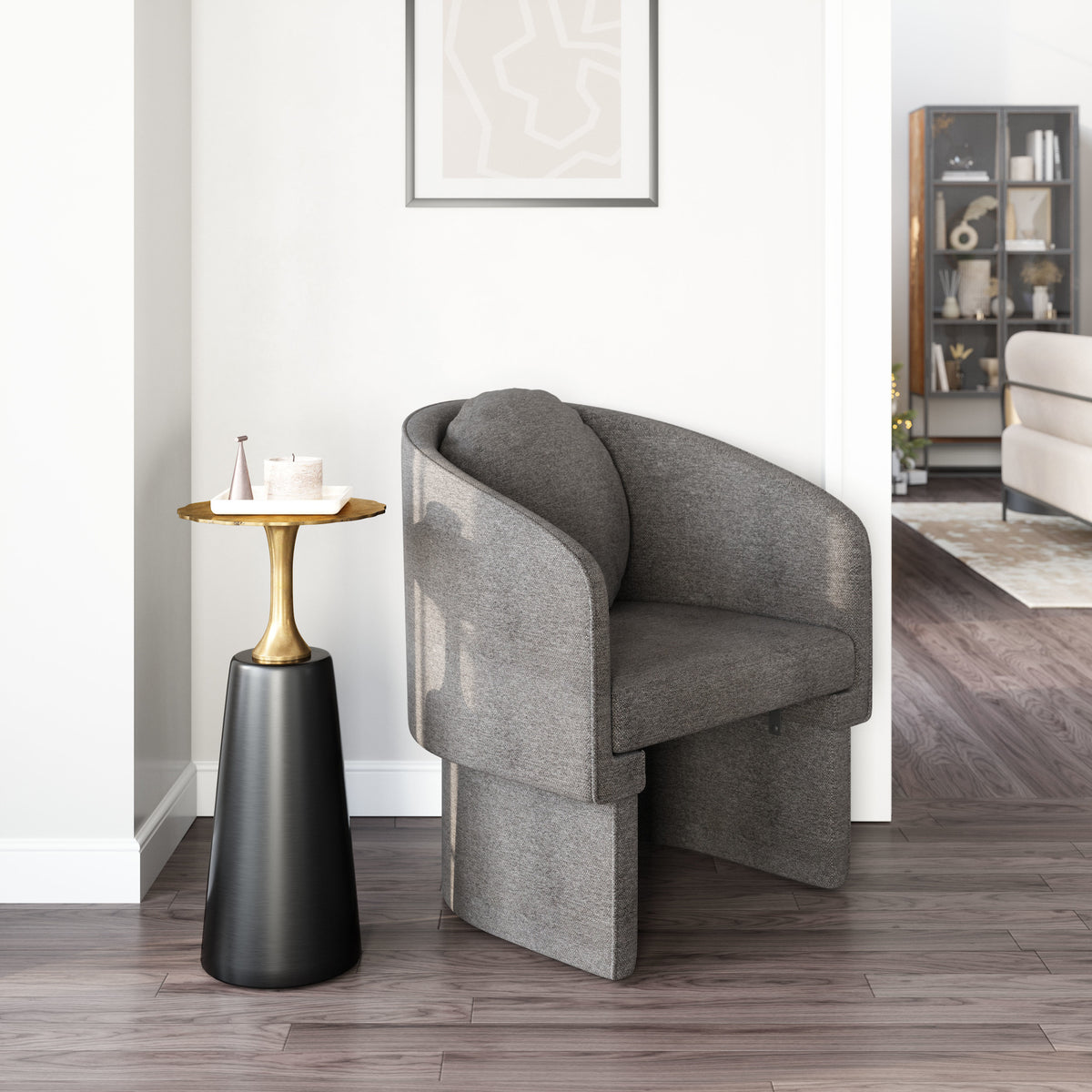 Olya Accent Chair Truffle Gray