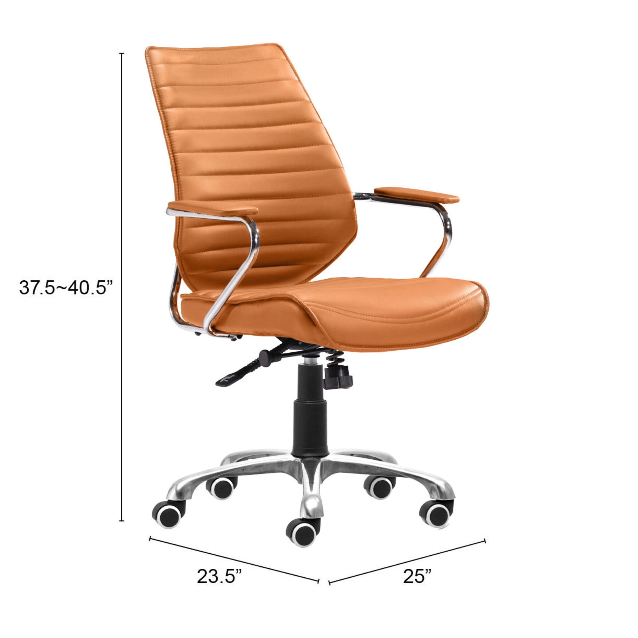 Enterprise Low Back Office Chair Terracota