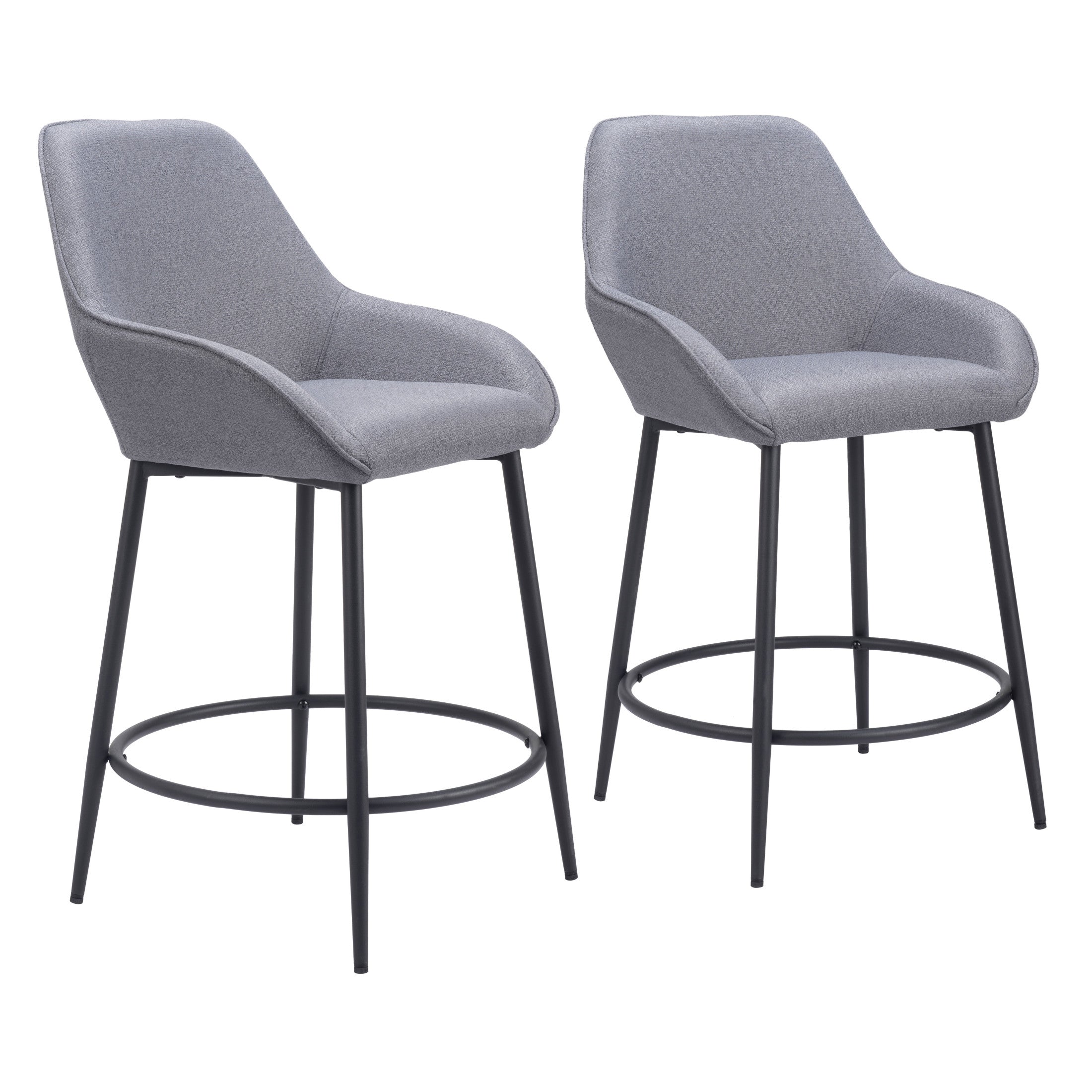 Vila Counter Stool (Set of 2) Gray
