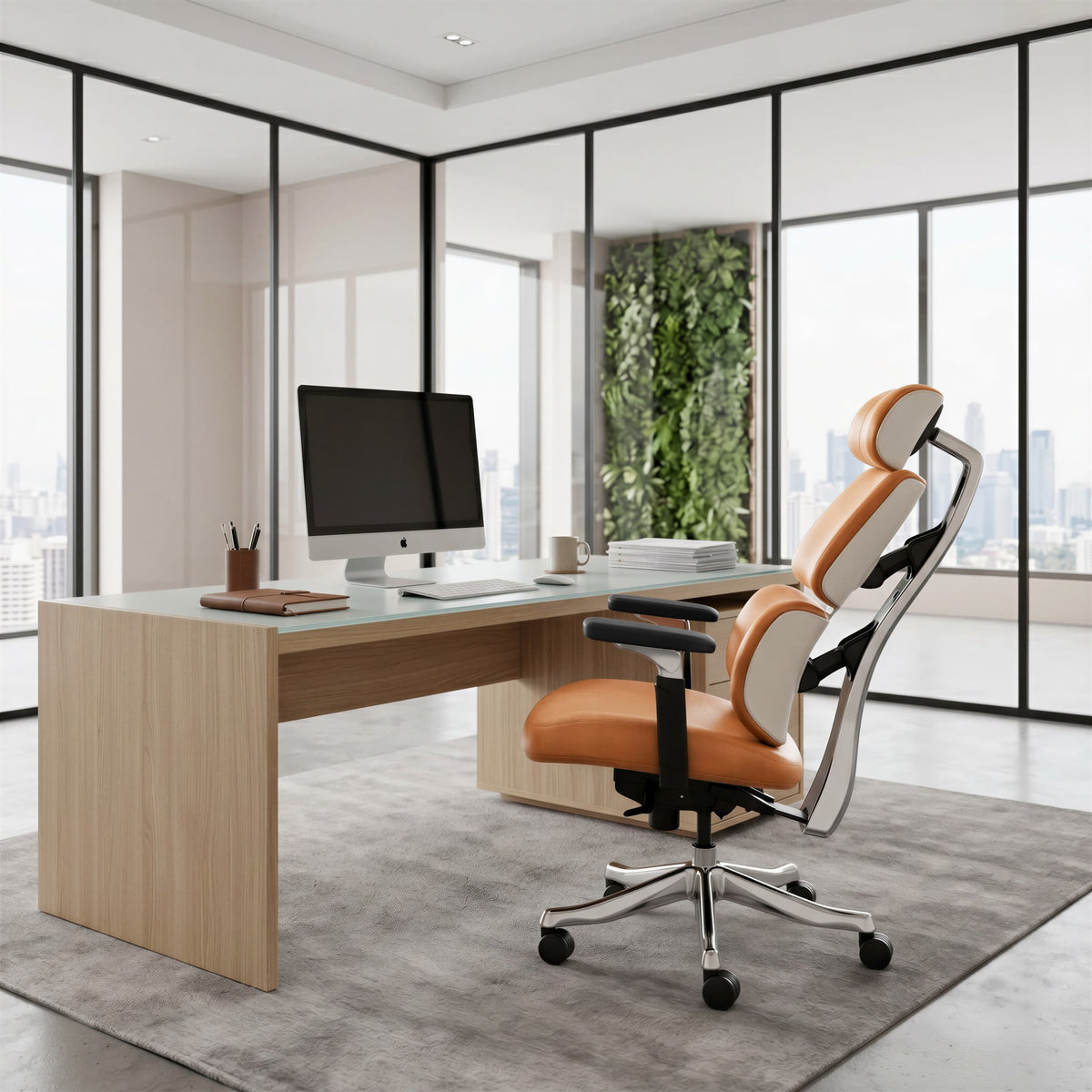 Portia Office Chair Brown