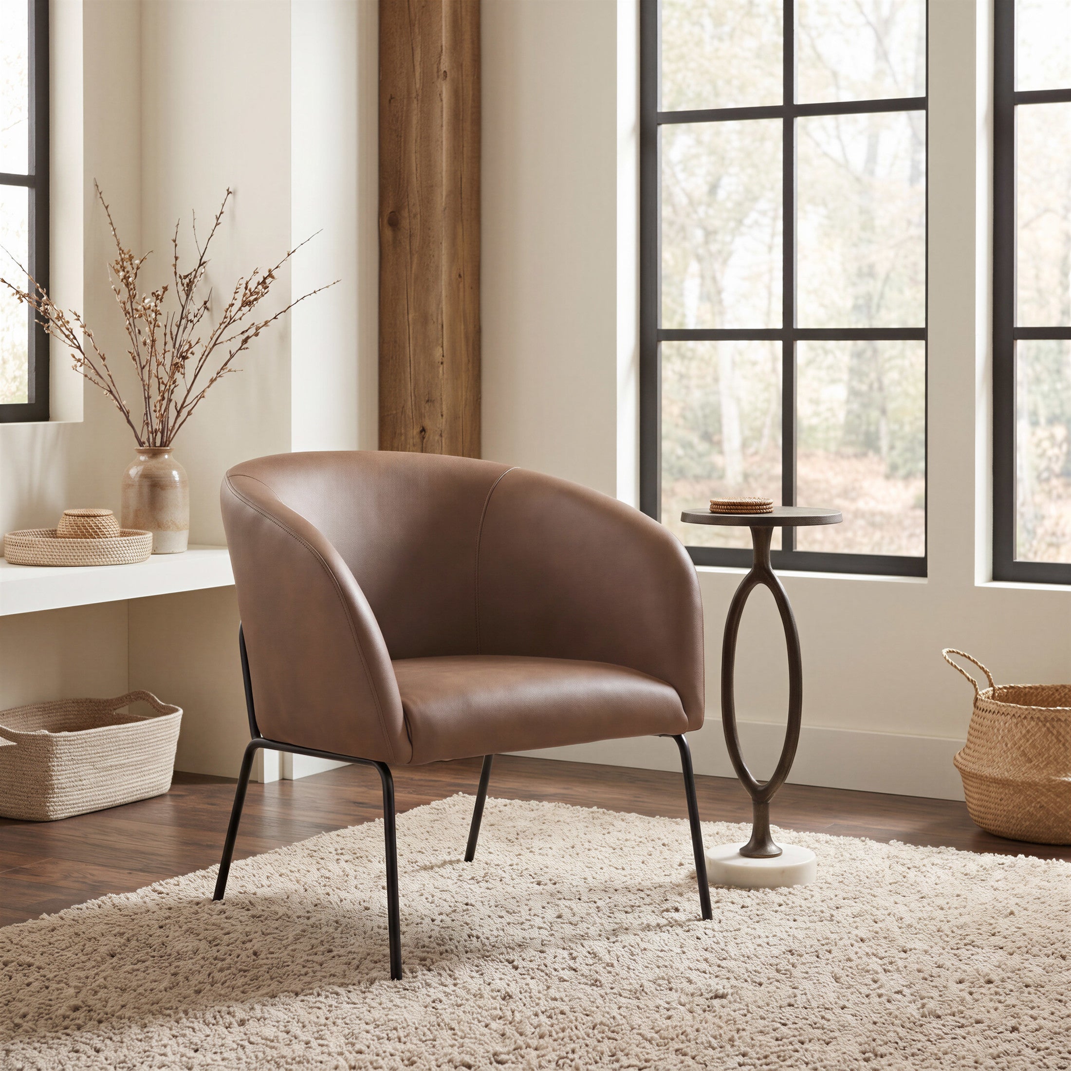 Quinten Accent Chair Vintage Brown