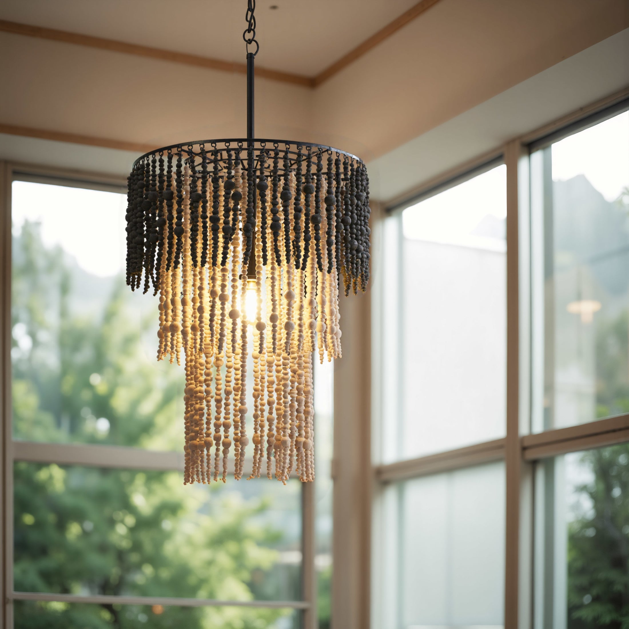 Bizu Ceiling Lamp Black & Beige