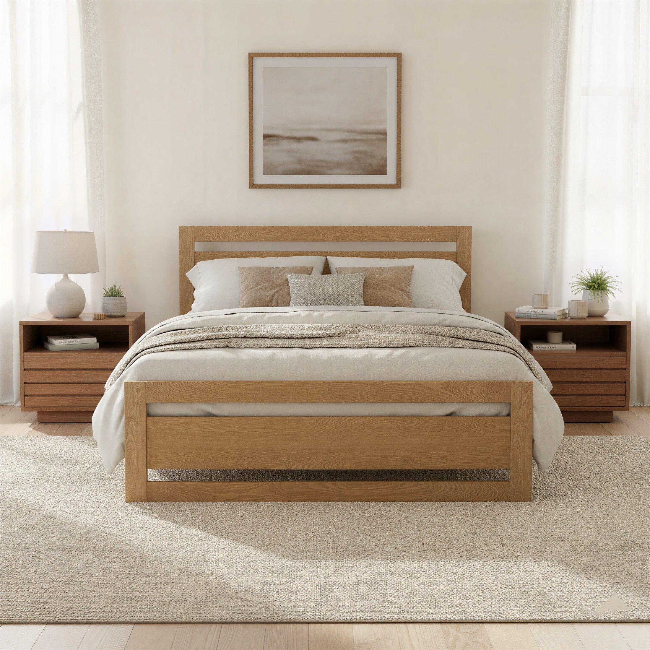 Repos Queen Bed Brown