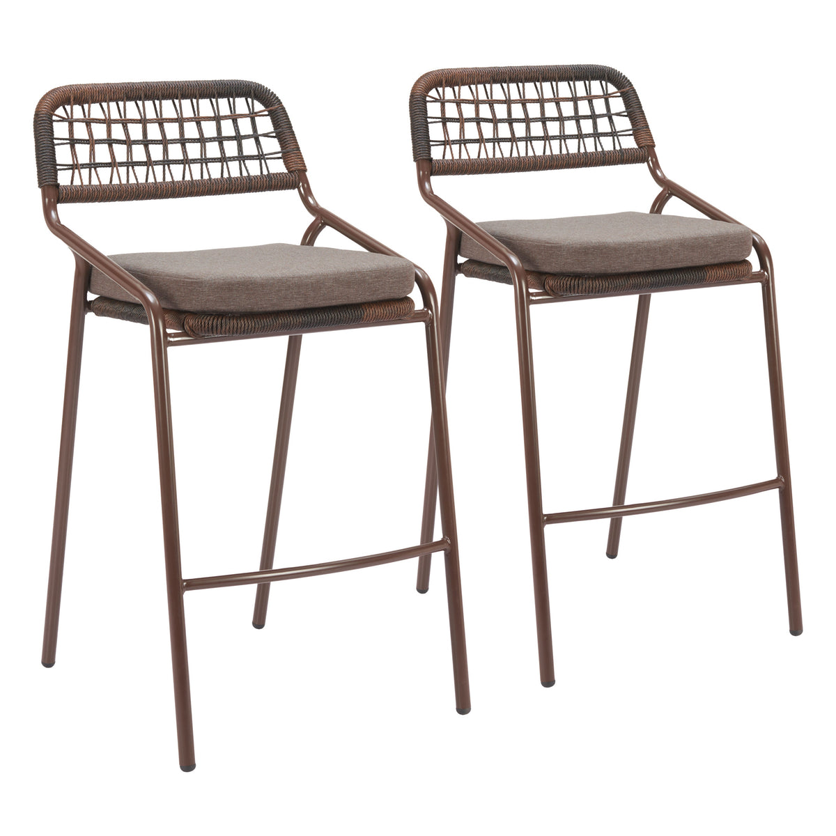 Rio Barstool (Set of 2) Brown