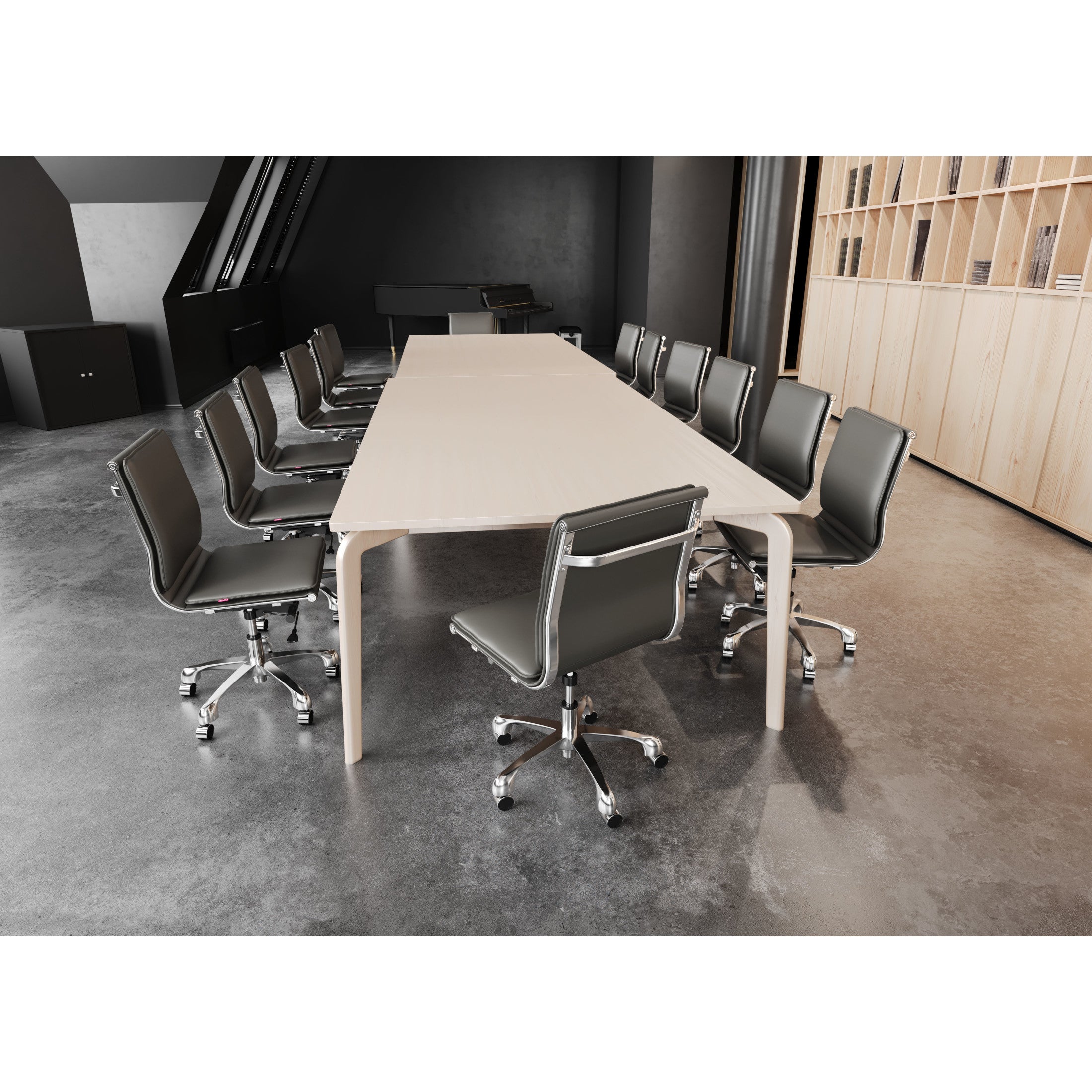 Lider Plus Armless Office Chair Gray