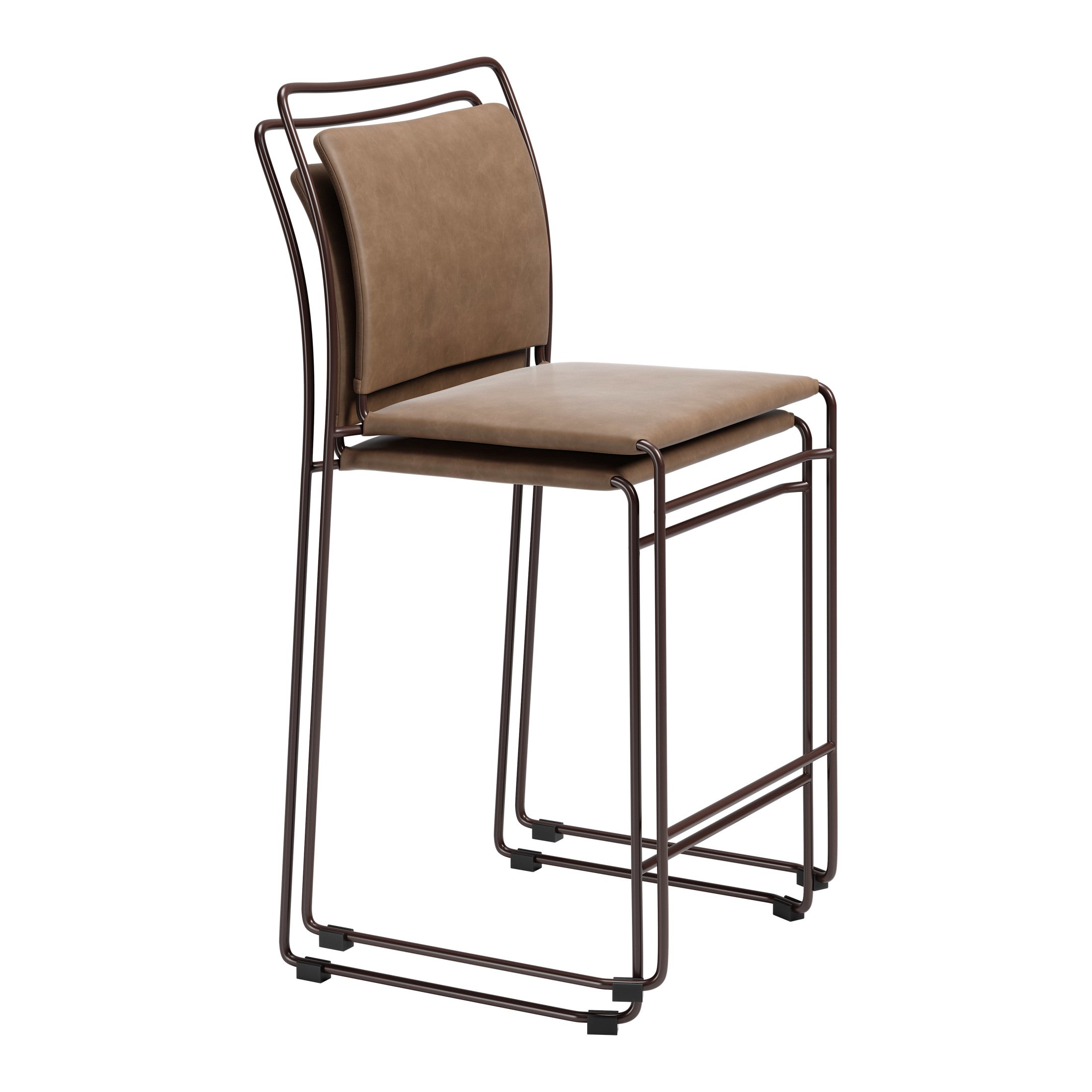 Verbena Counter Stool (Set of 2) Brown