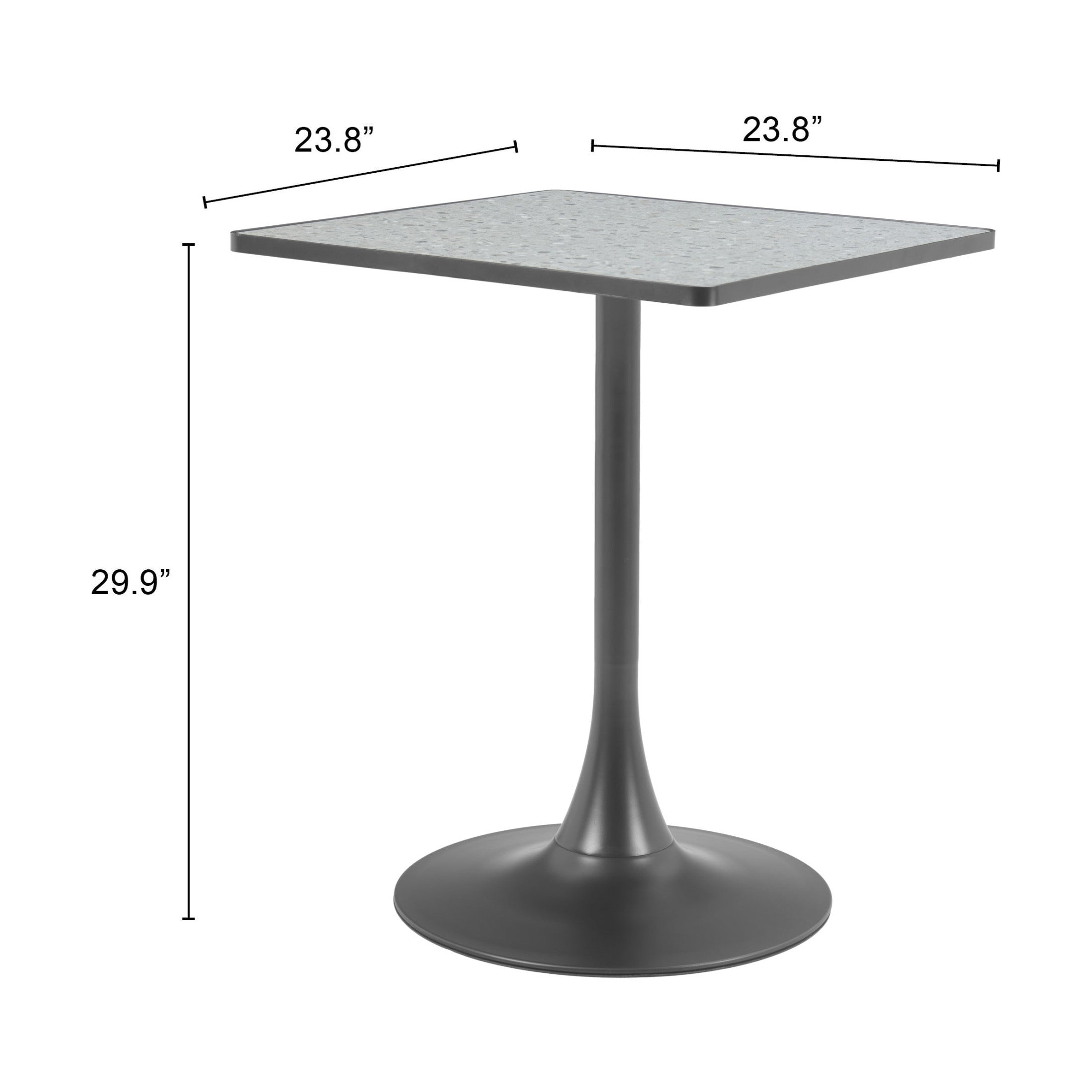 Spot Bistro Table Gray & Black