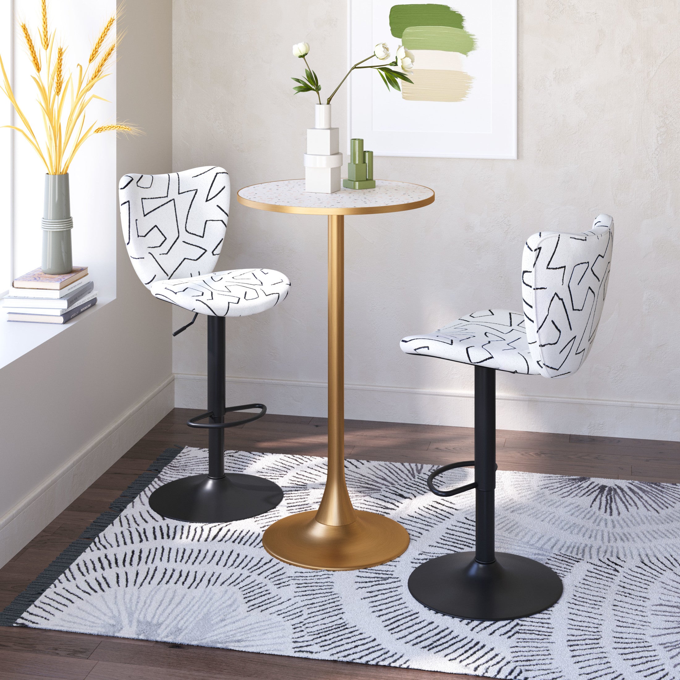 Elevate Barstool (Set of 2) White
