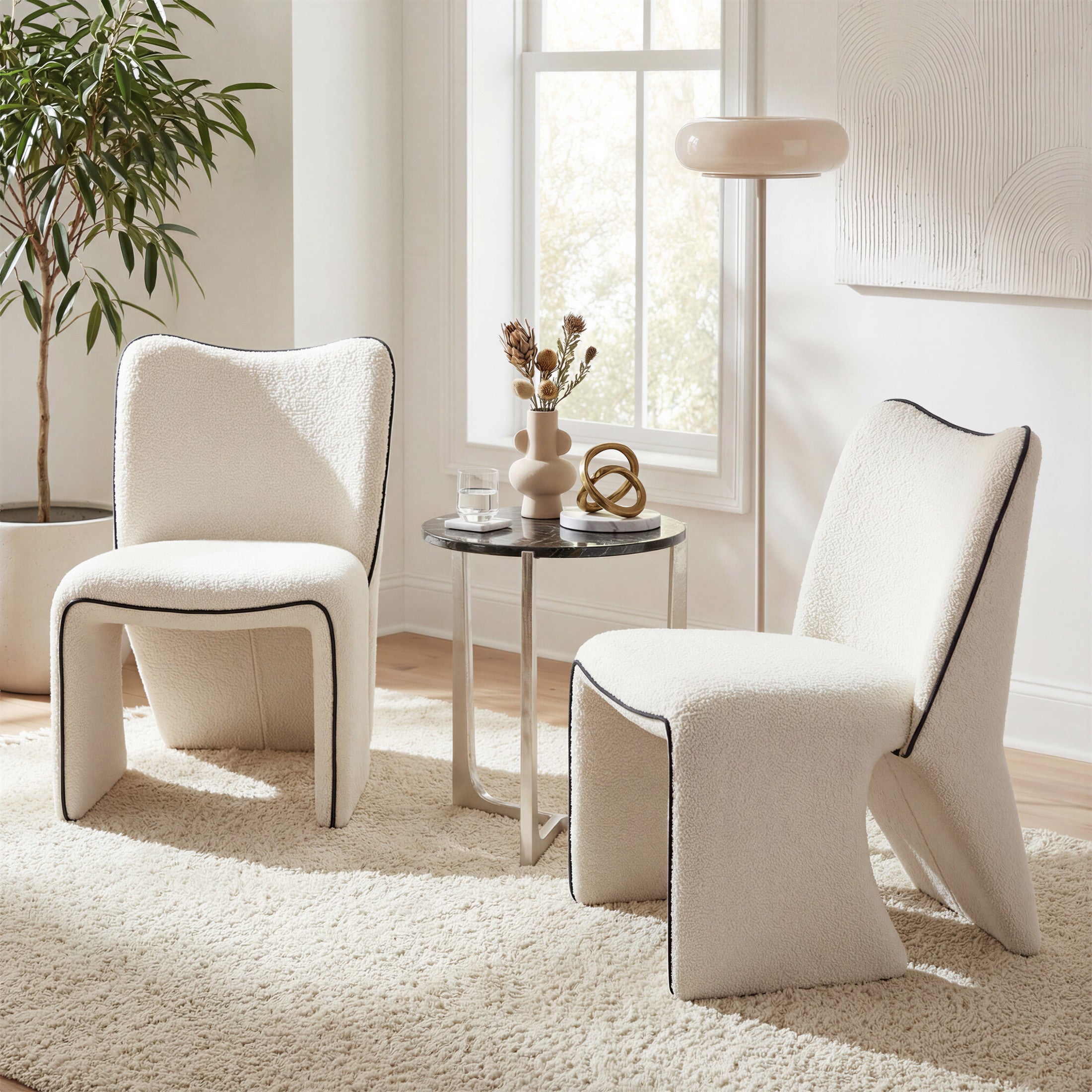 Olea Side Table Silver