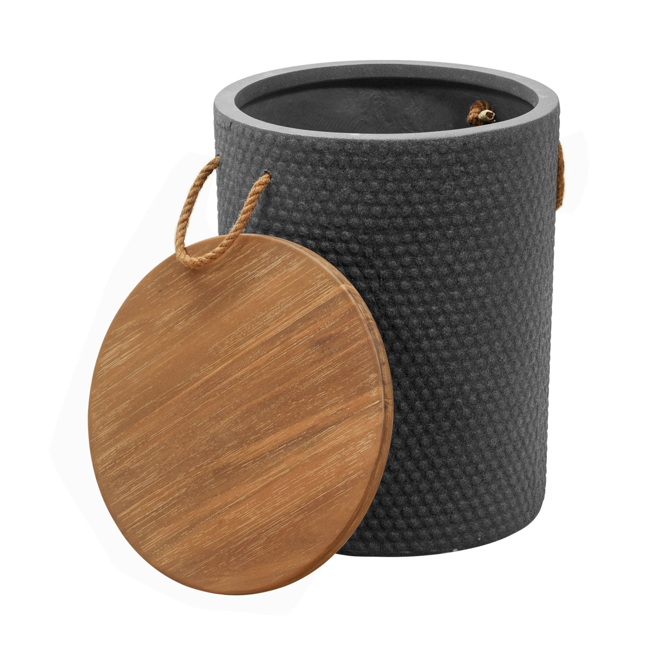 Beban Side Table Natural & Black