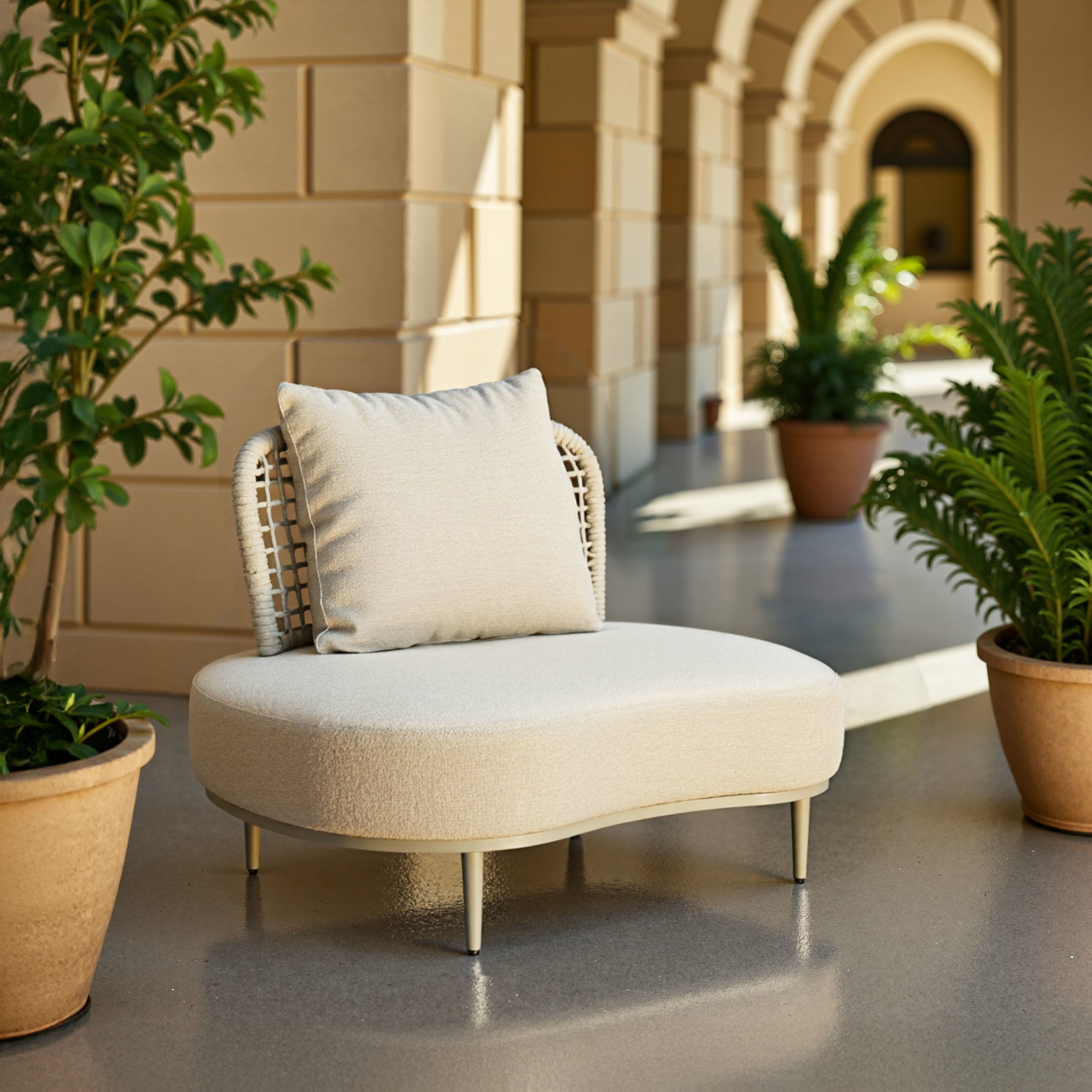 Ruhe Accent Chair Beige