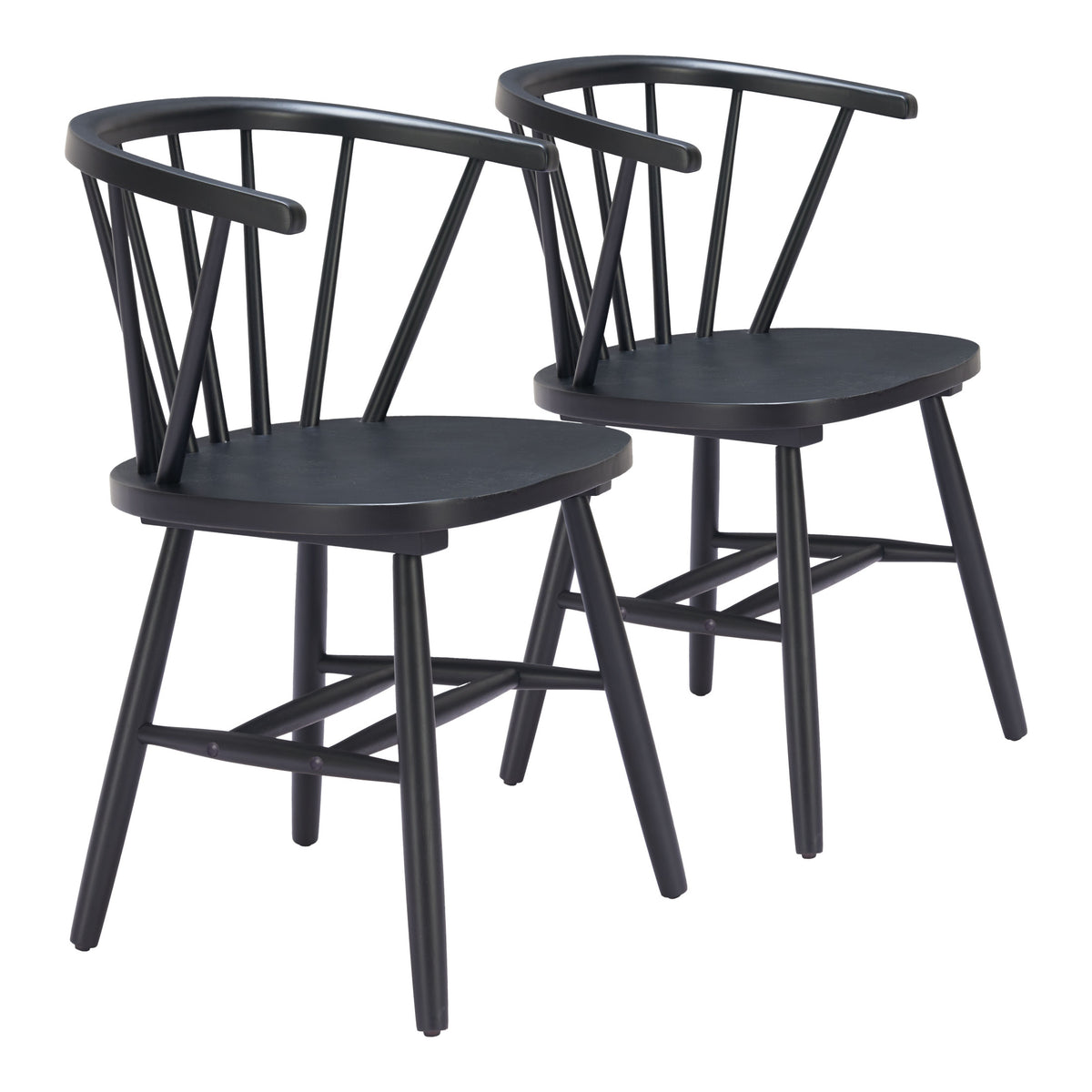 Stenger Dining Chair (Set of 2) Black