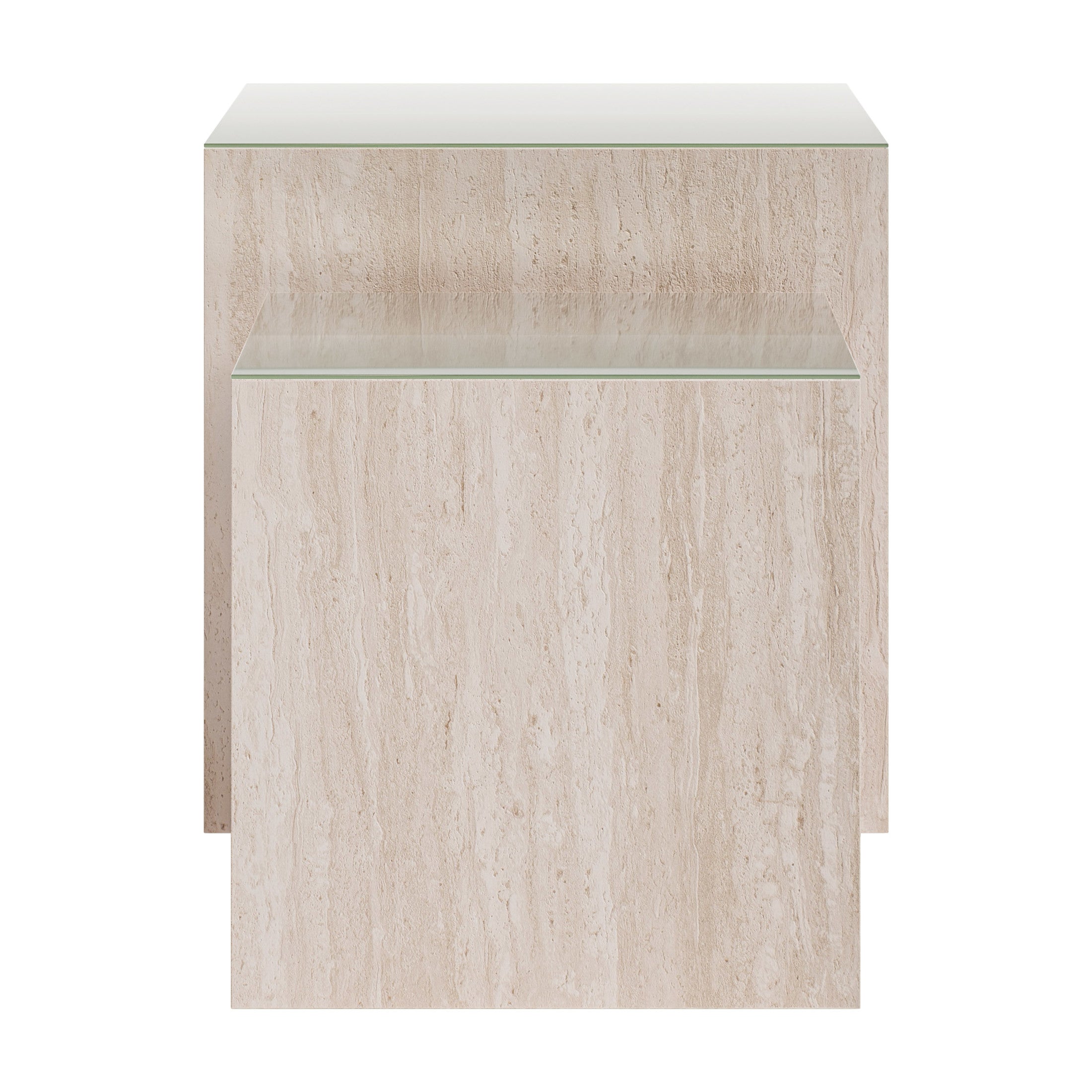 Cambro Coffee Table Set (2-Piece) Stone Beige