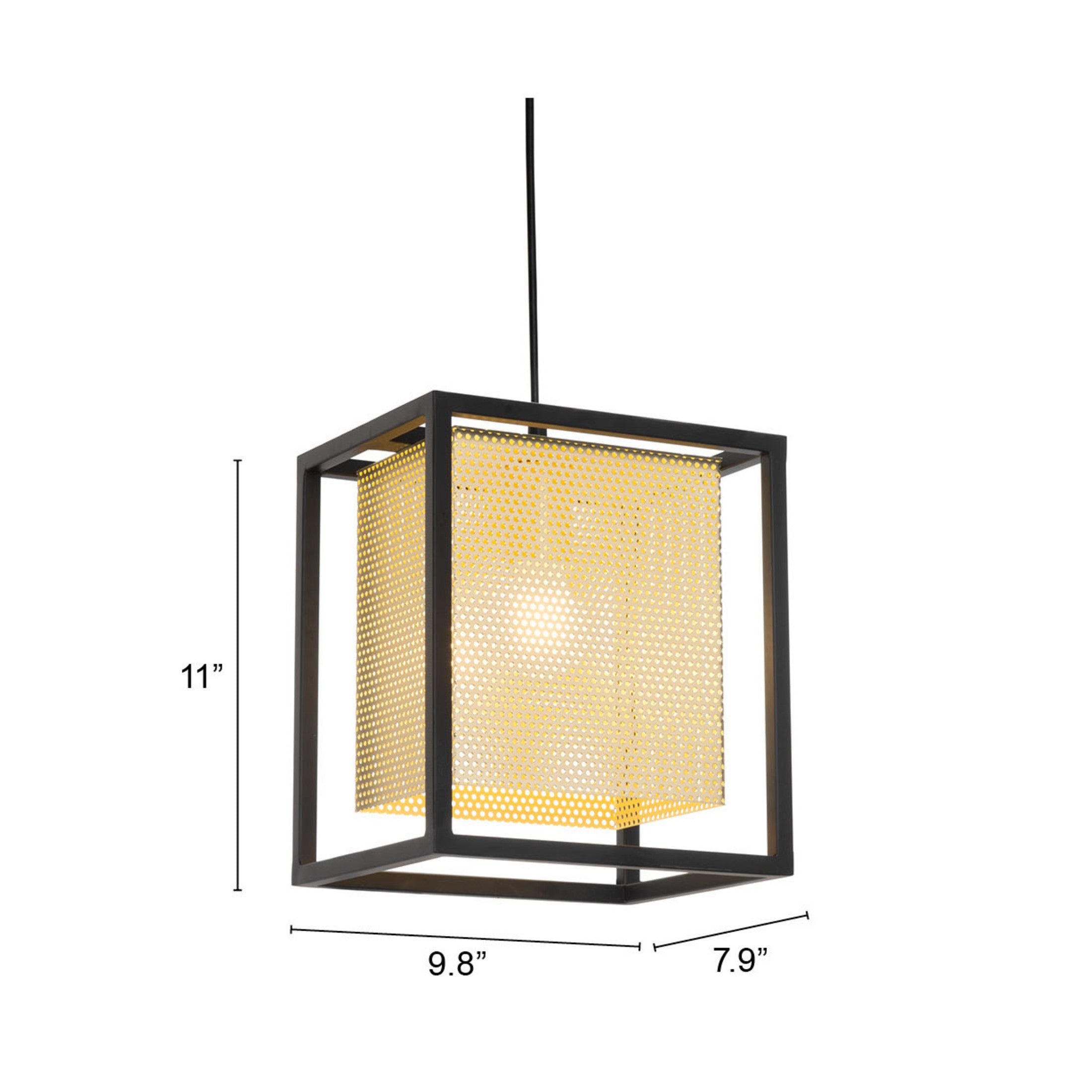 Yves Ceiling Lamp Gold & Black