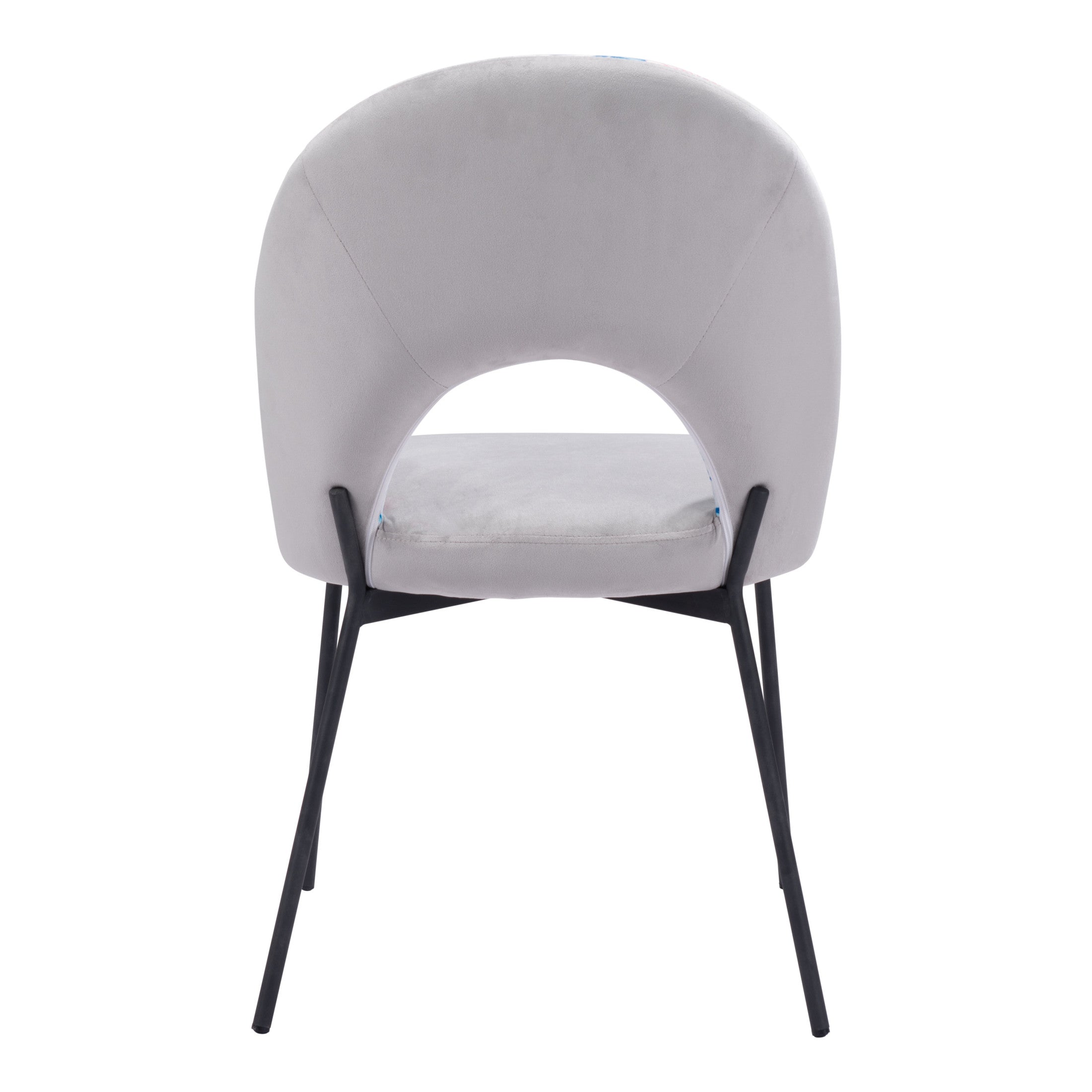 Torrey Dining Chair (Set of 2) Multicolor Print & Gray