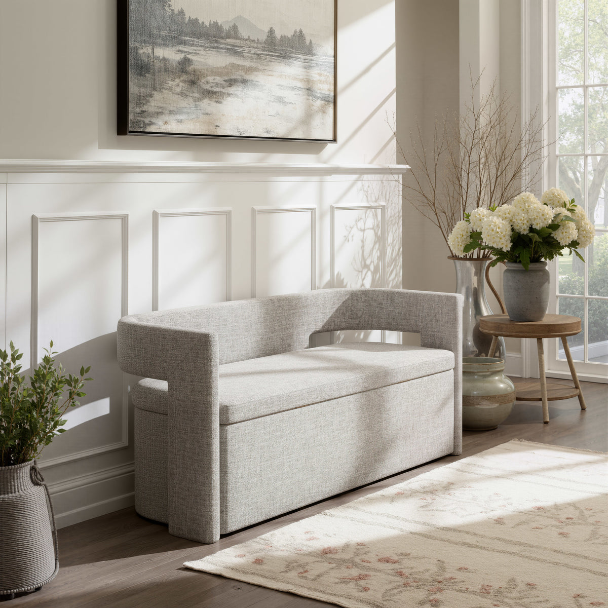 Papua Storage Bench Gray