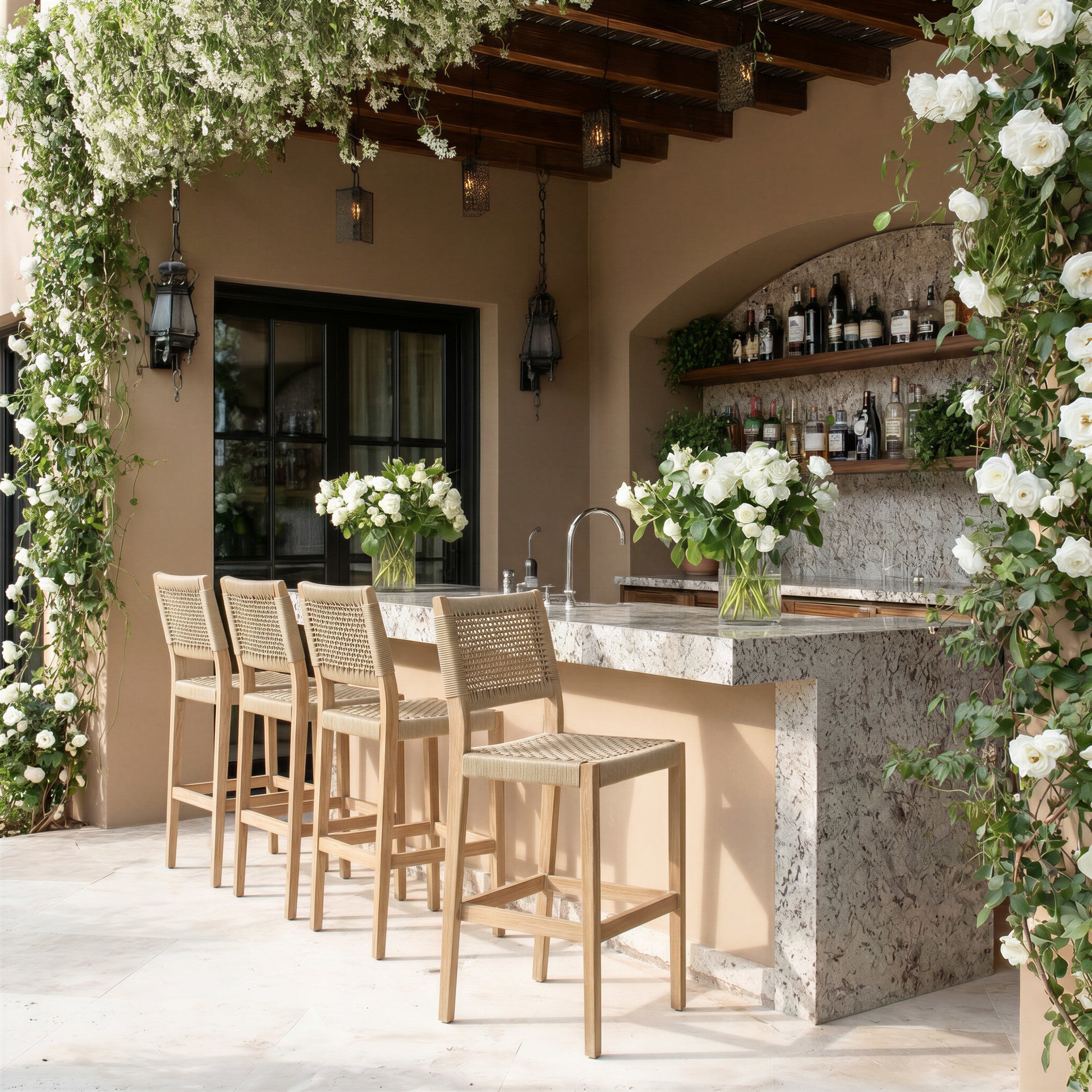 Corde Barstool Beige