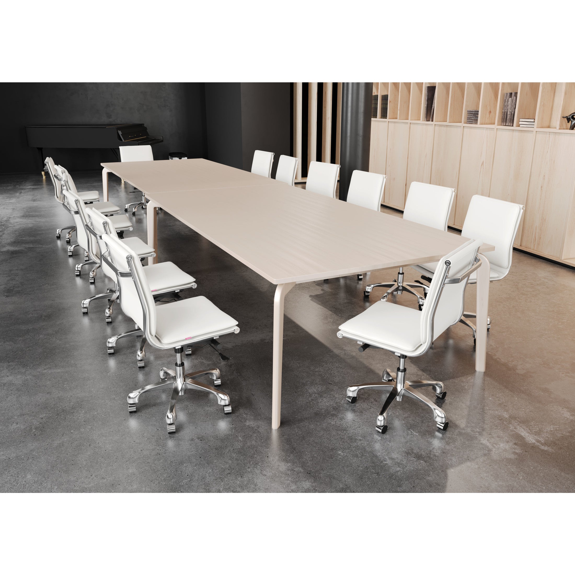 Lider Plus Armless Office Chair White