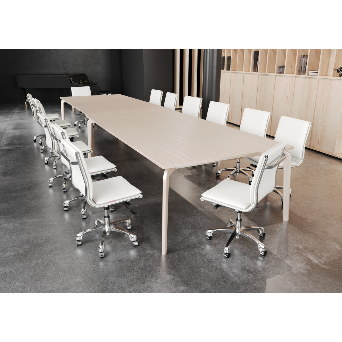 Lider Plus Armless Office Chair White