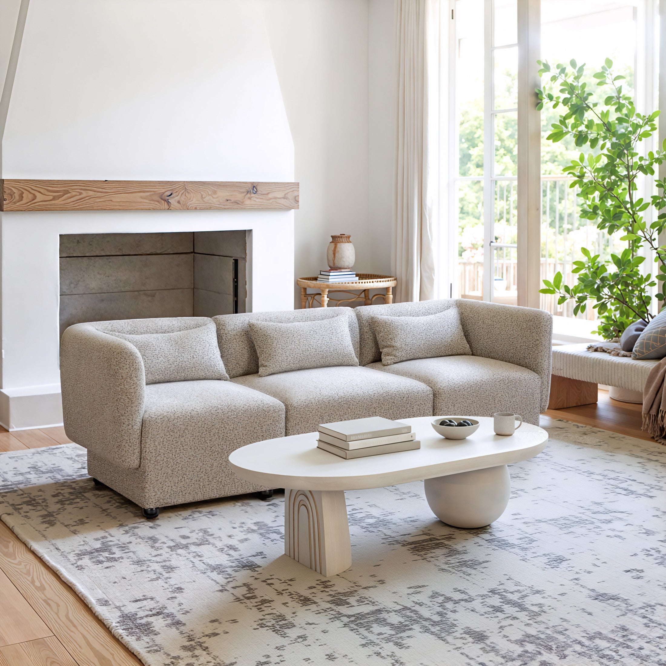 Gihak Coffee Table Whitewashed