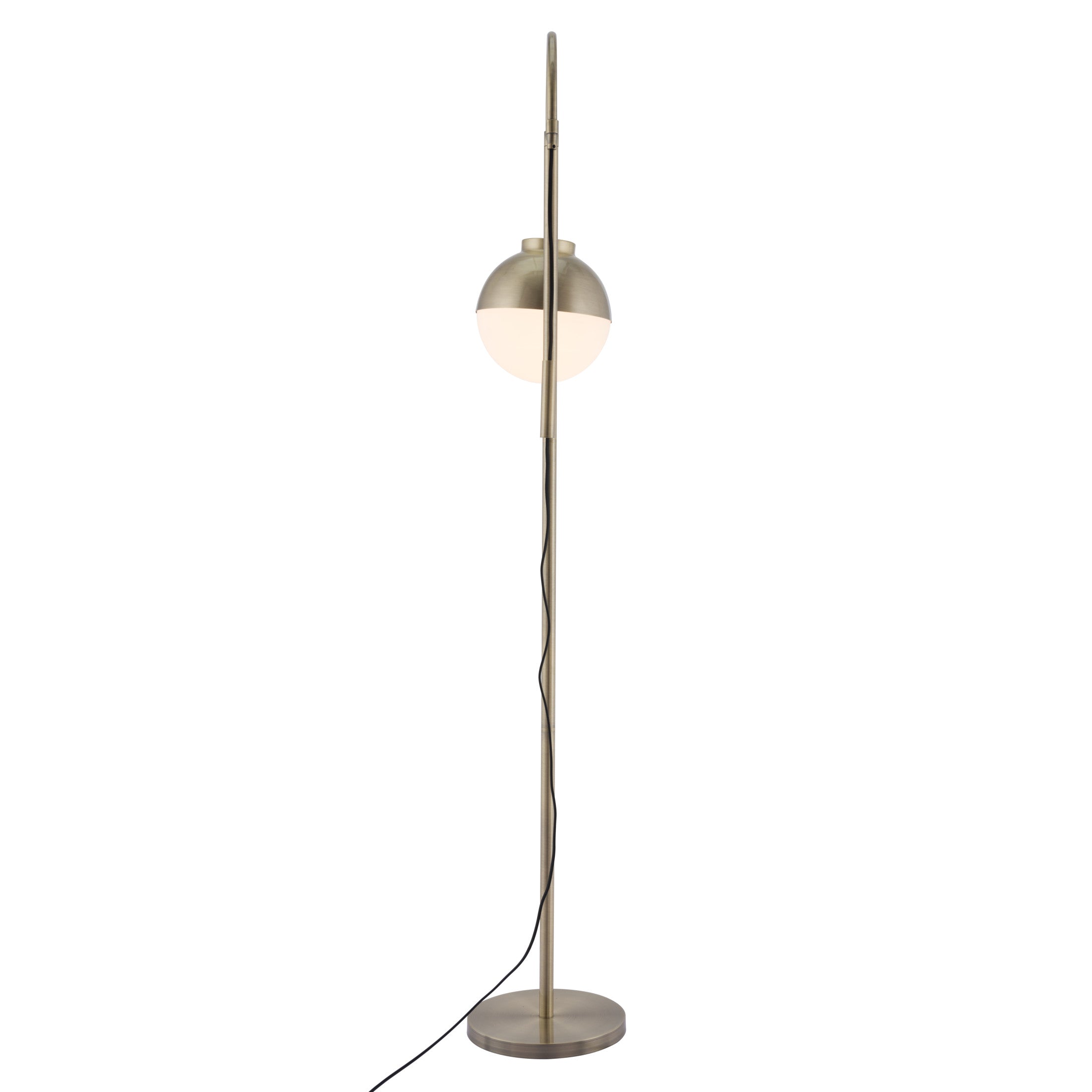 Waterloo Floor Lamp White & Bronze