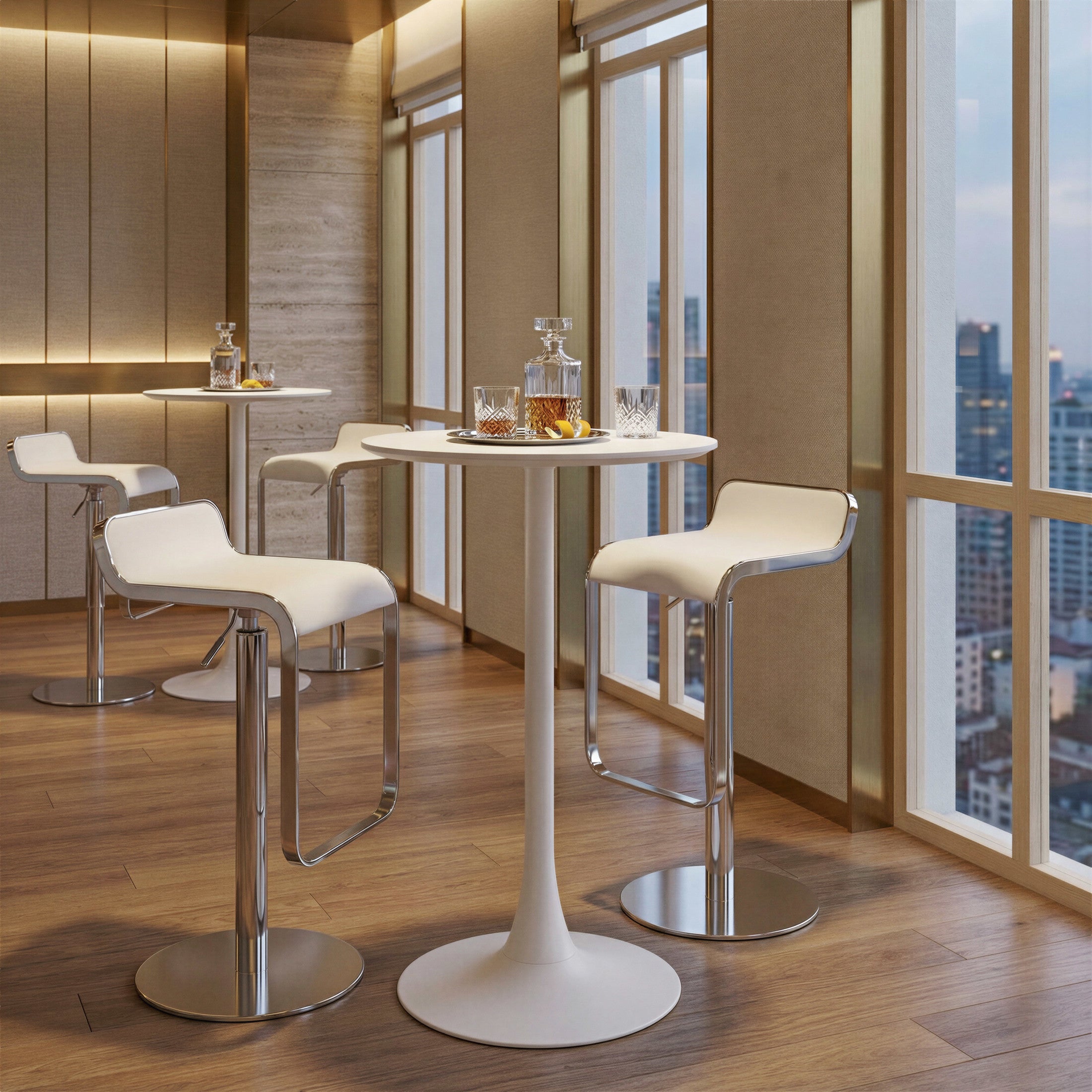 Auray Bar Table White
