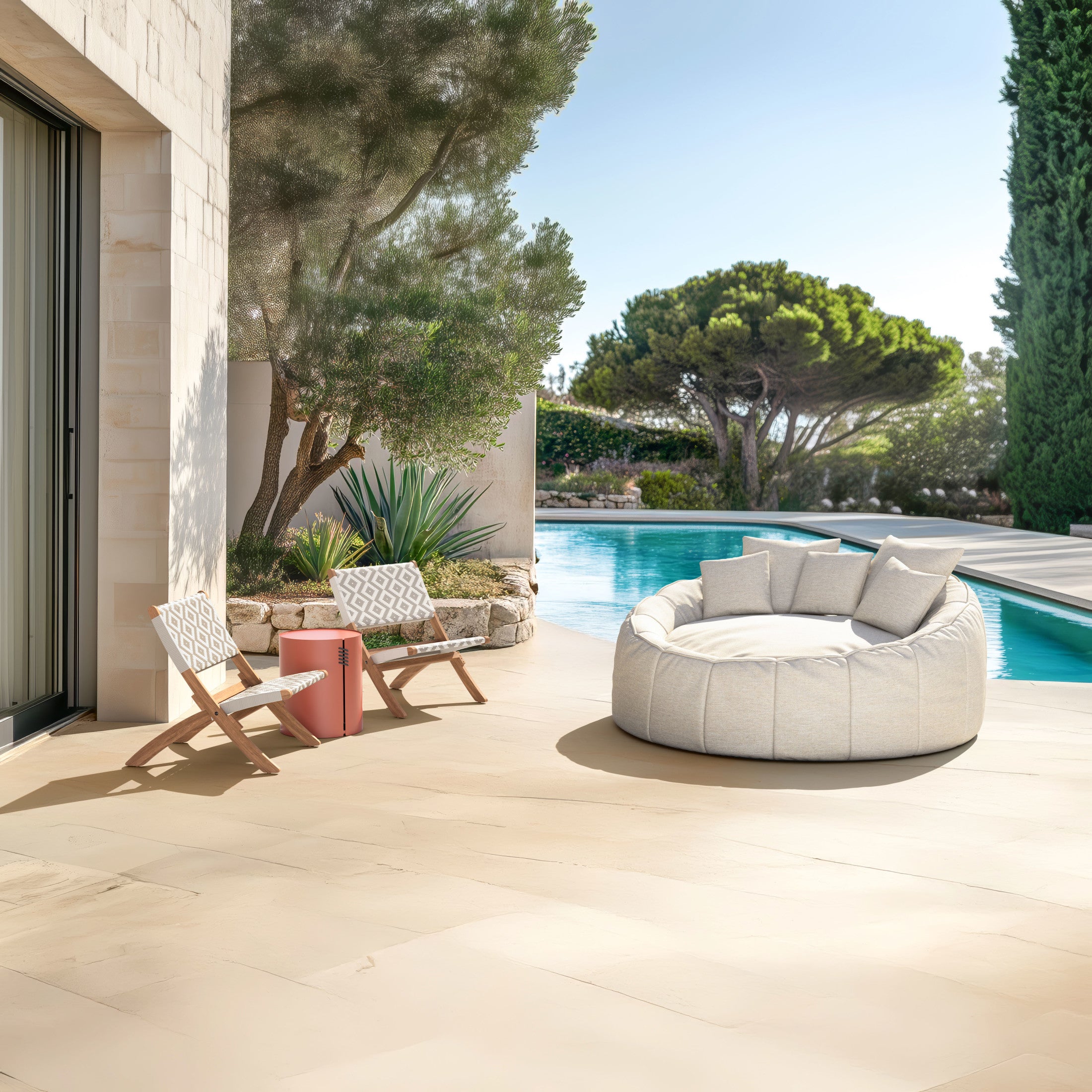 Bayu Side Table Brown