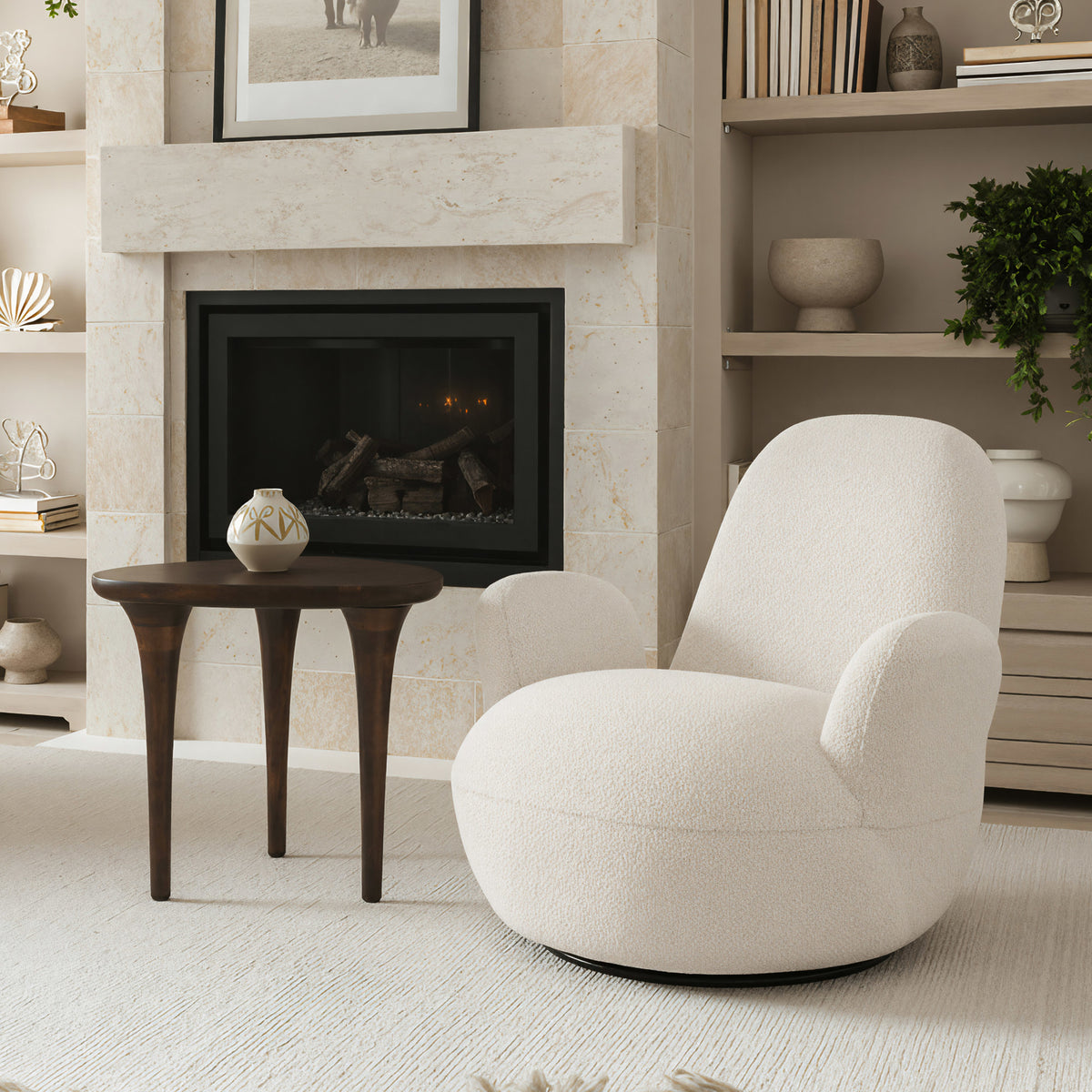 Spiker Side Table Walnut