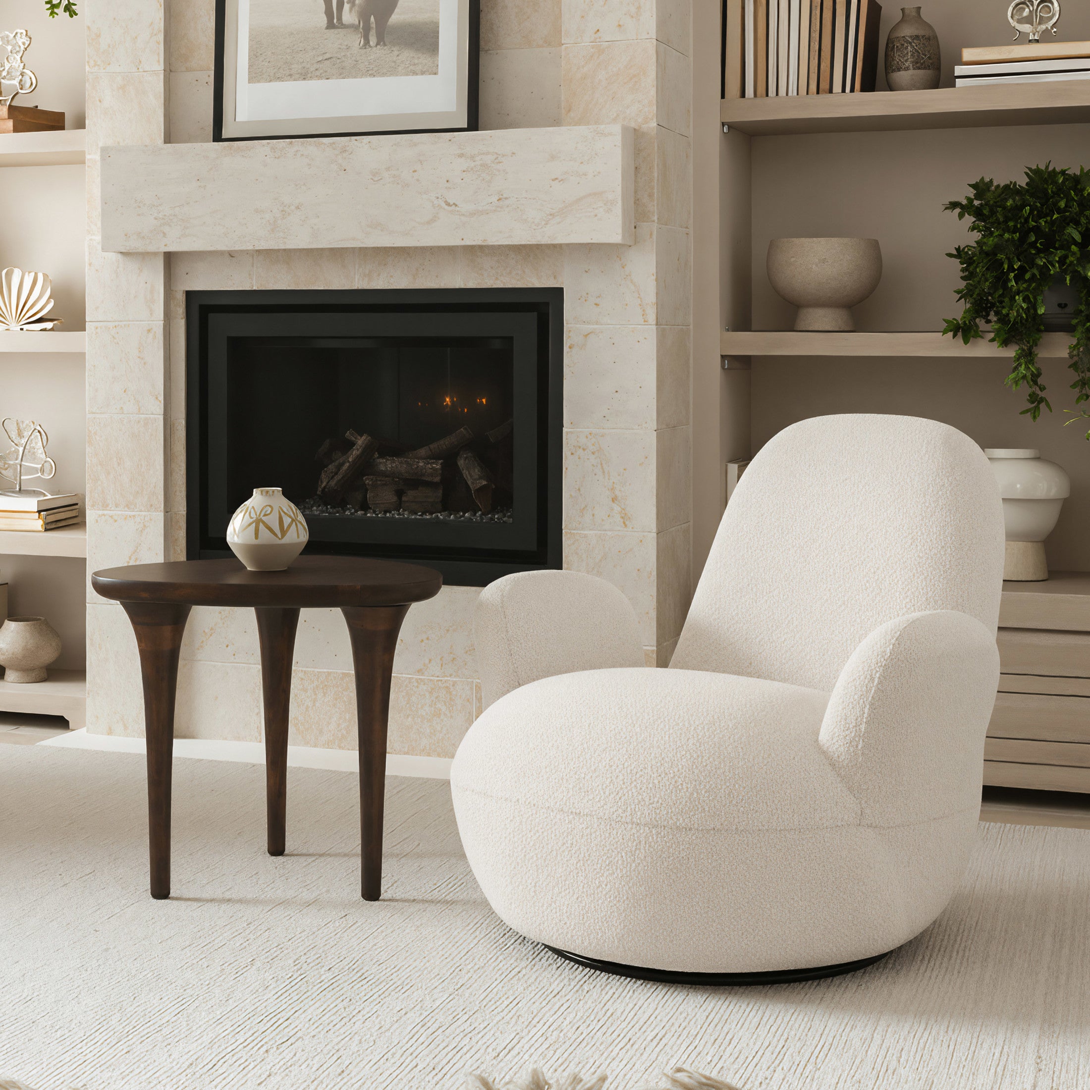 Spiker Side Table Walnut