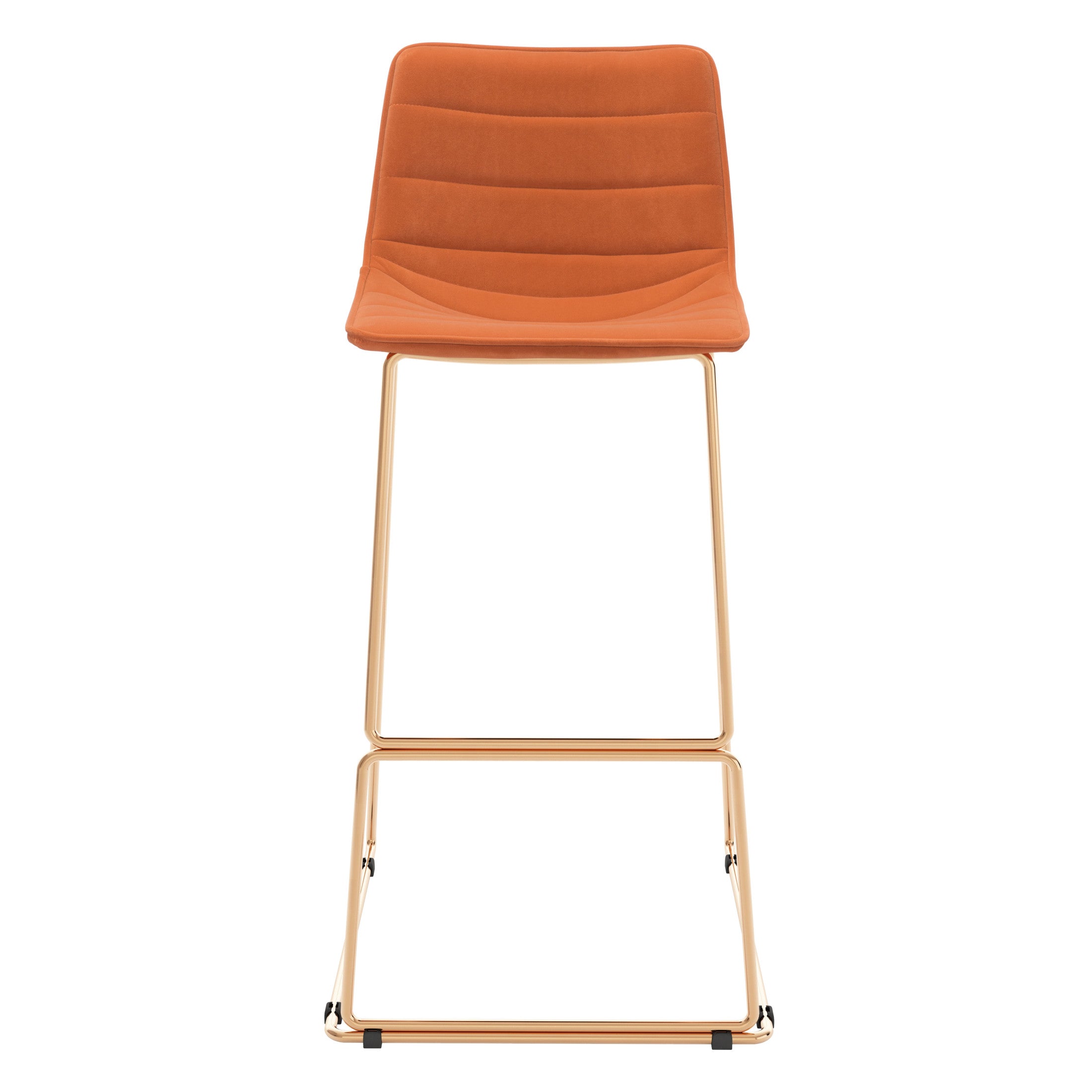 Adele Barstool (Set of 2) Orange & Gold