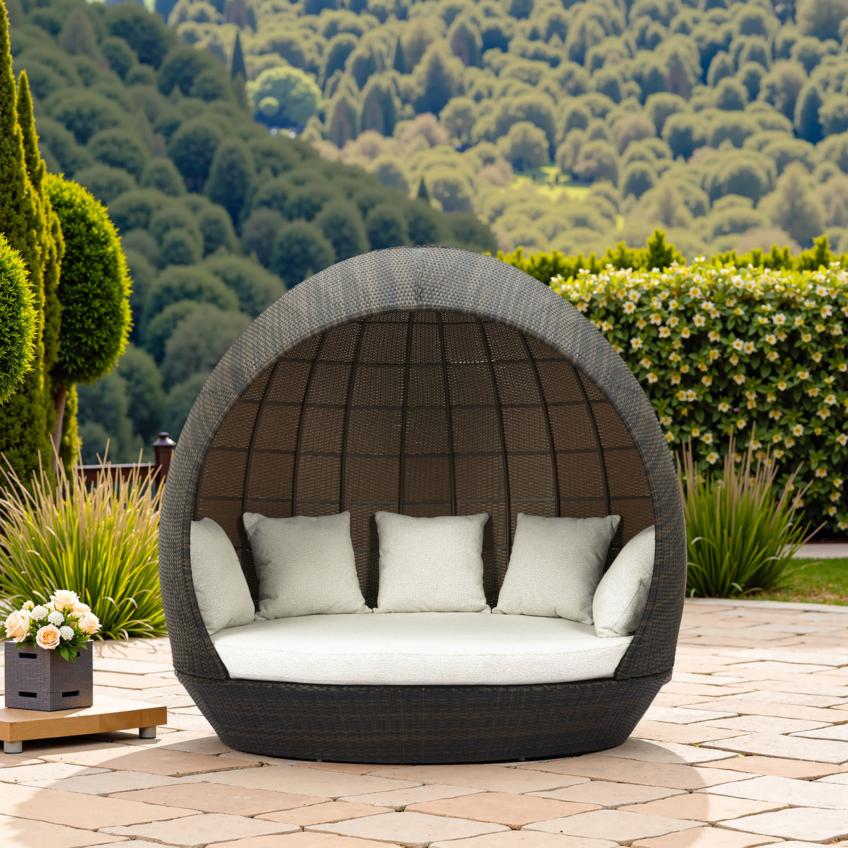 Marisol Beach Daybed Brown & Beige