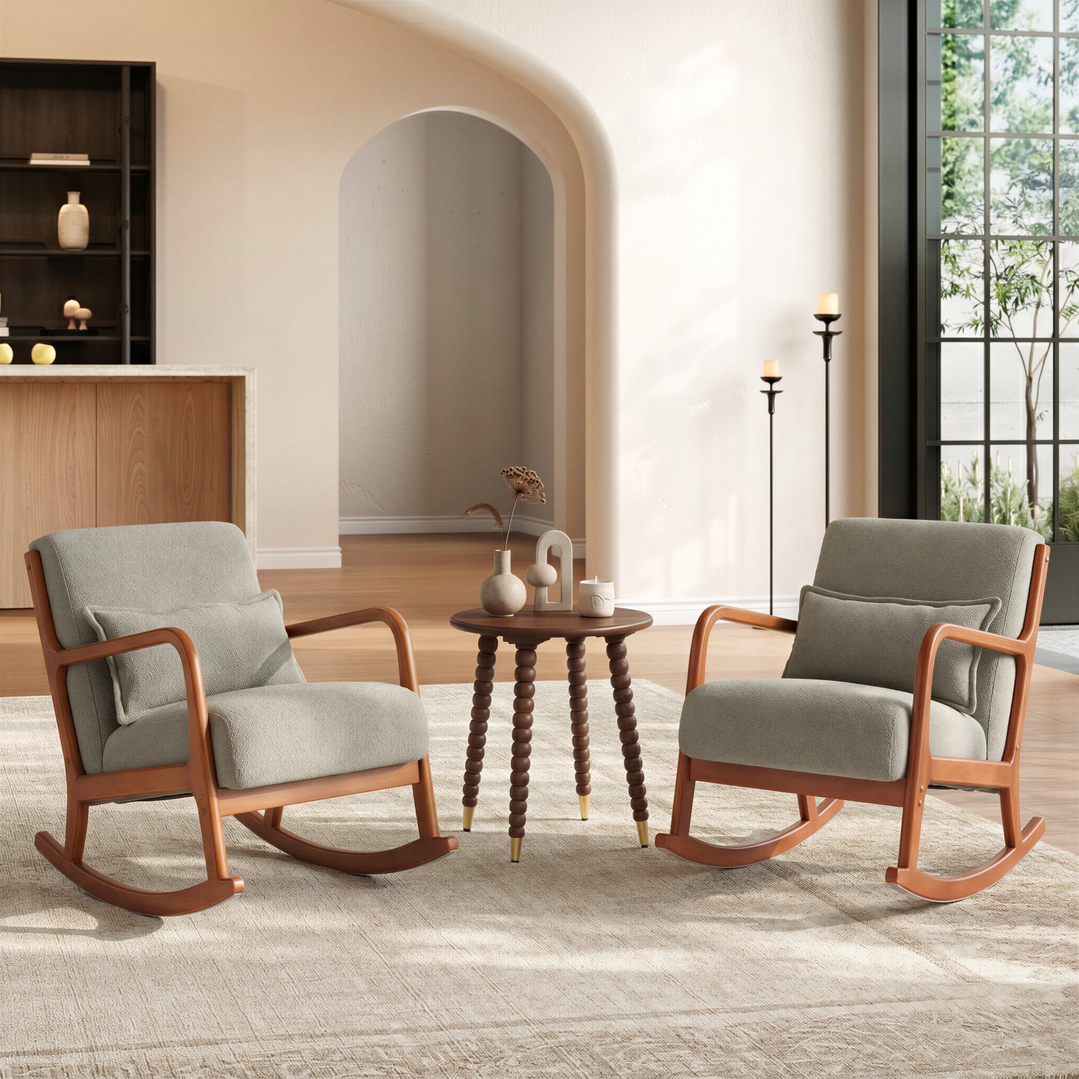 Hady Rocking Chair Gray