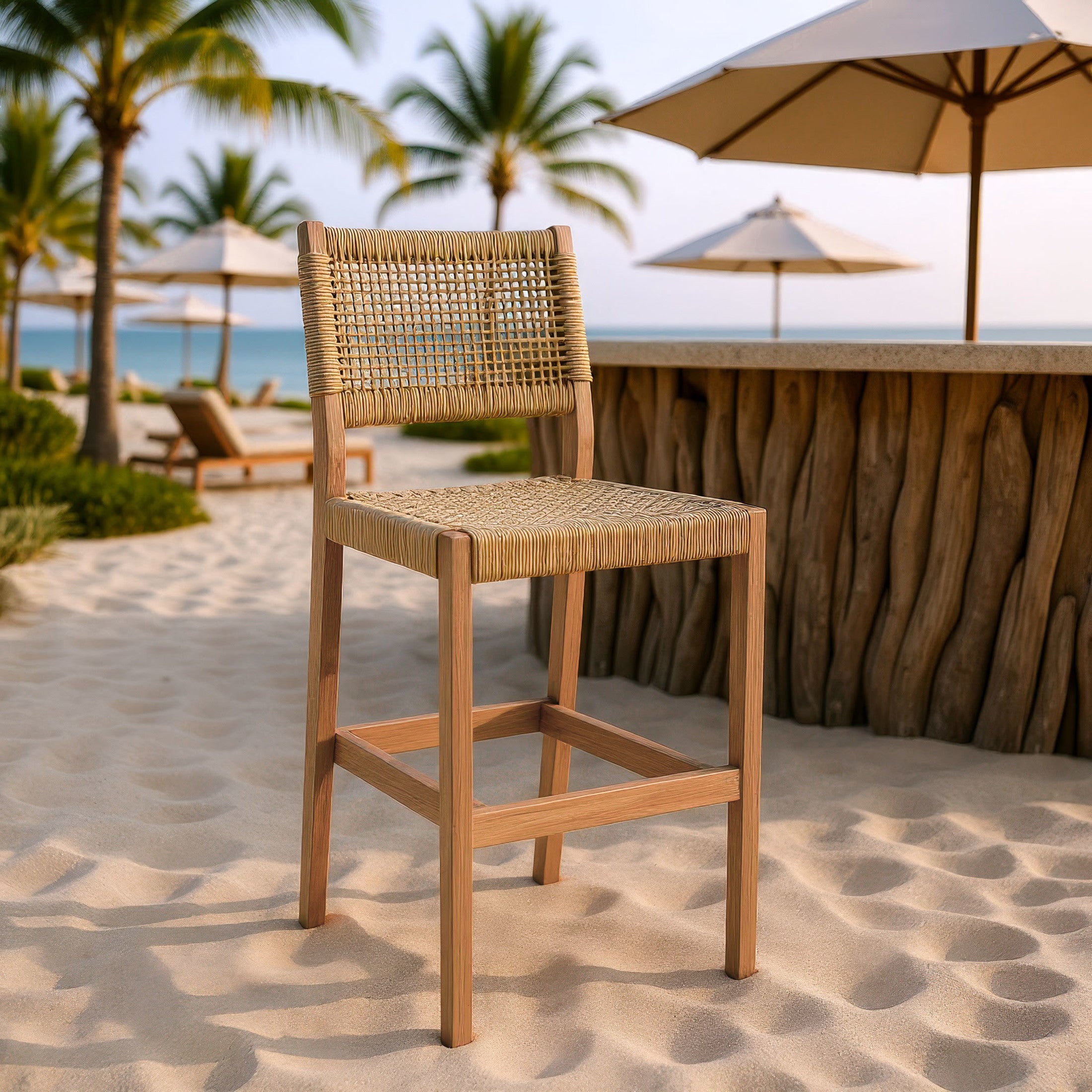 Corde Barstool Beige
