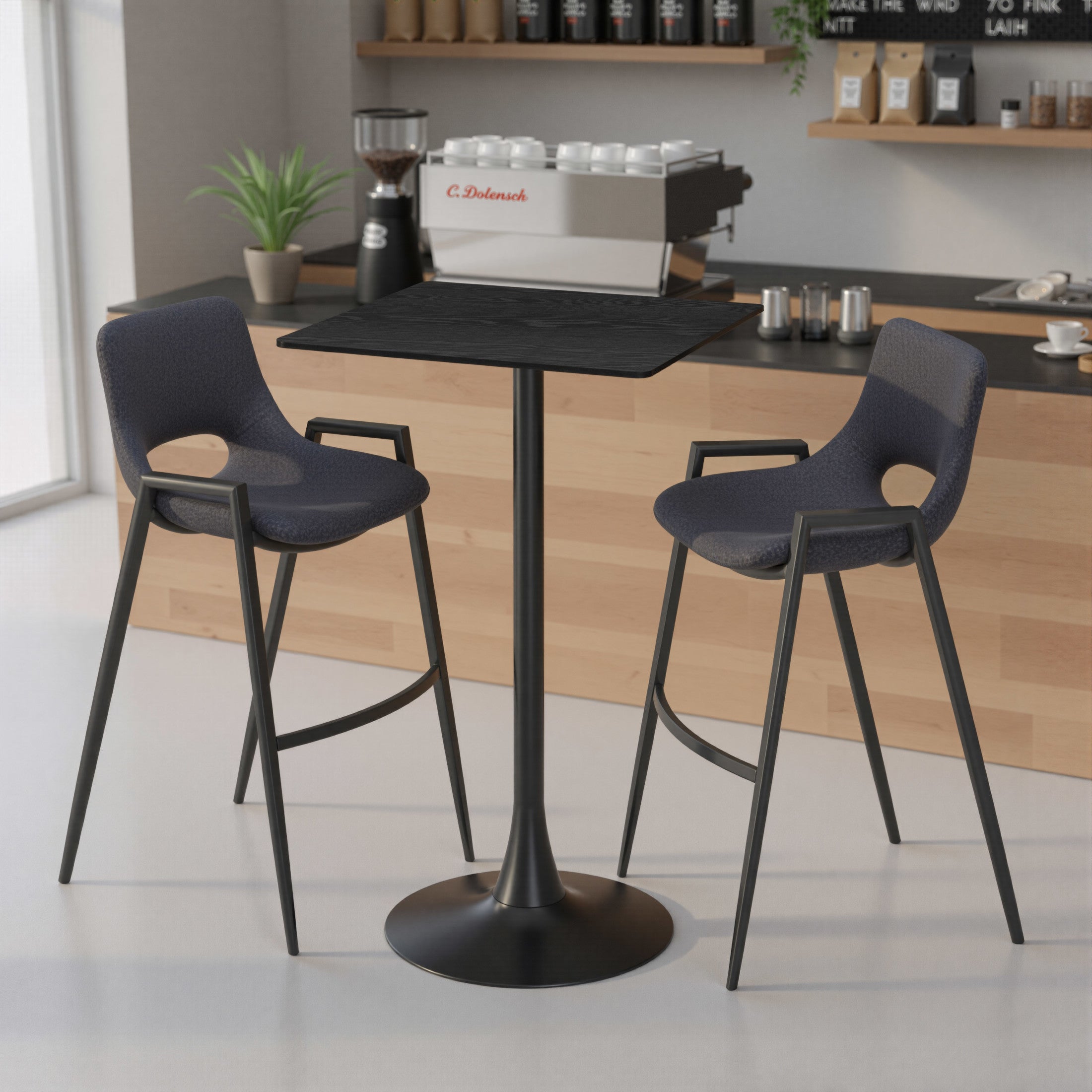 Valleta Bar Table Black
