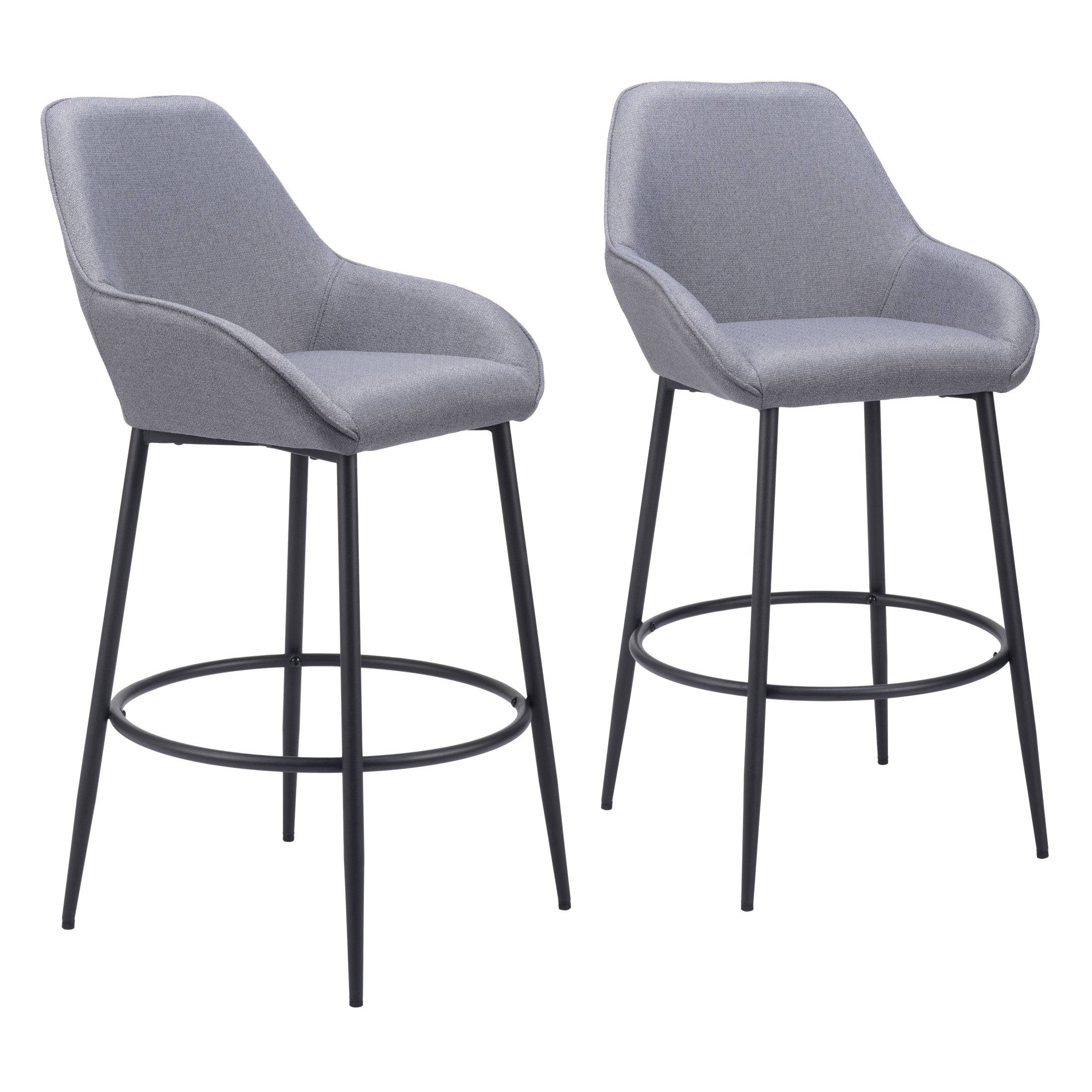 Vila Barstool (Set of 2) Gray