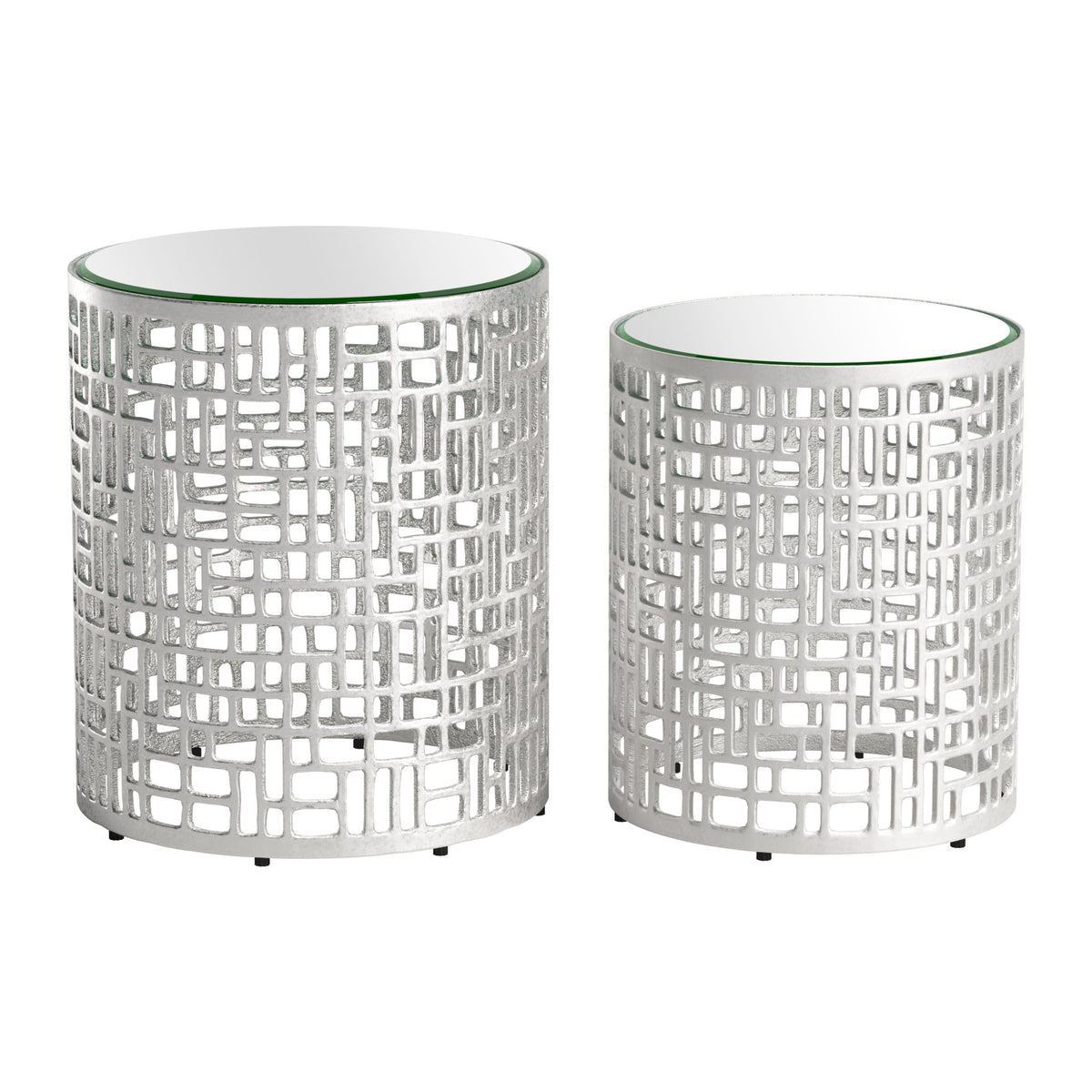 Reden Side Table Set (2-Piece) Silver