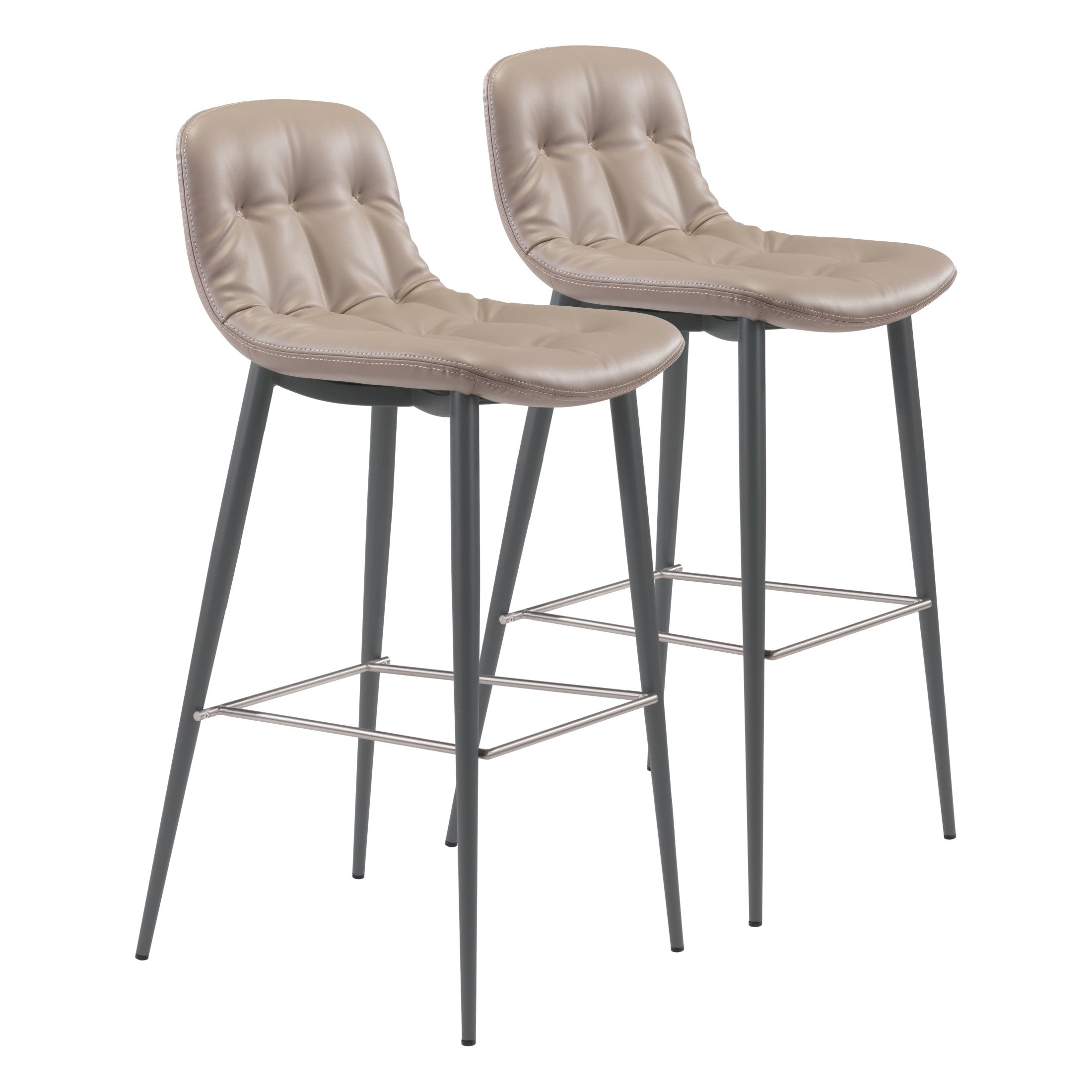 Tangiers Barstool (Set of 2) Taupe