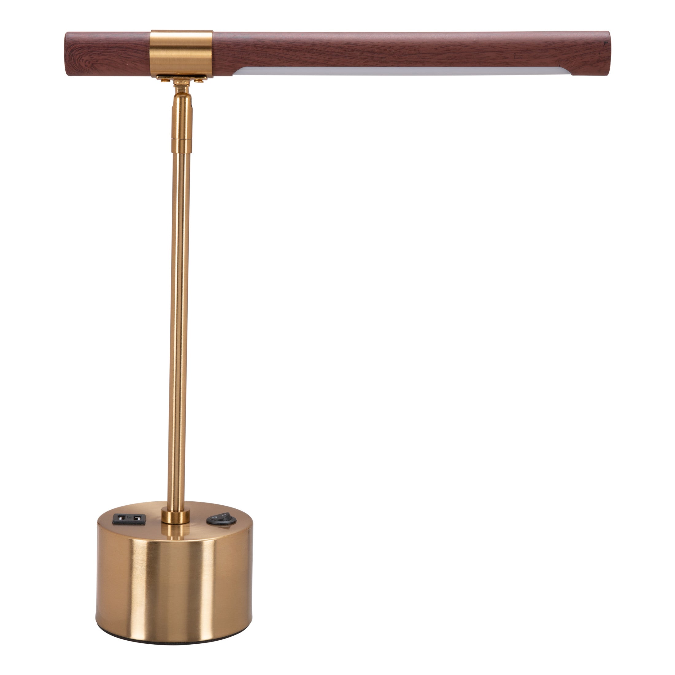 Kippy Table Lamp Brown & Brass