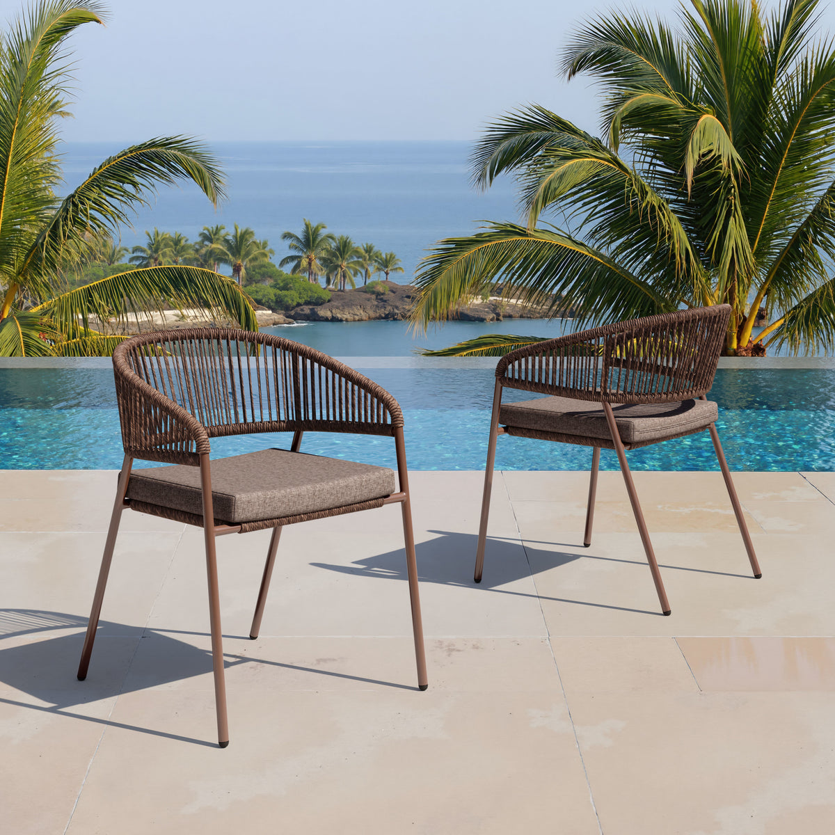 Skye Dining Chair (Set of 2) Brown